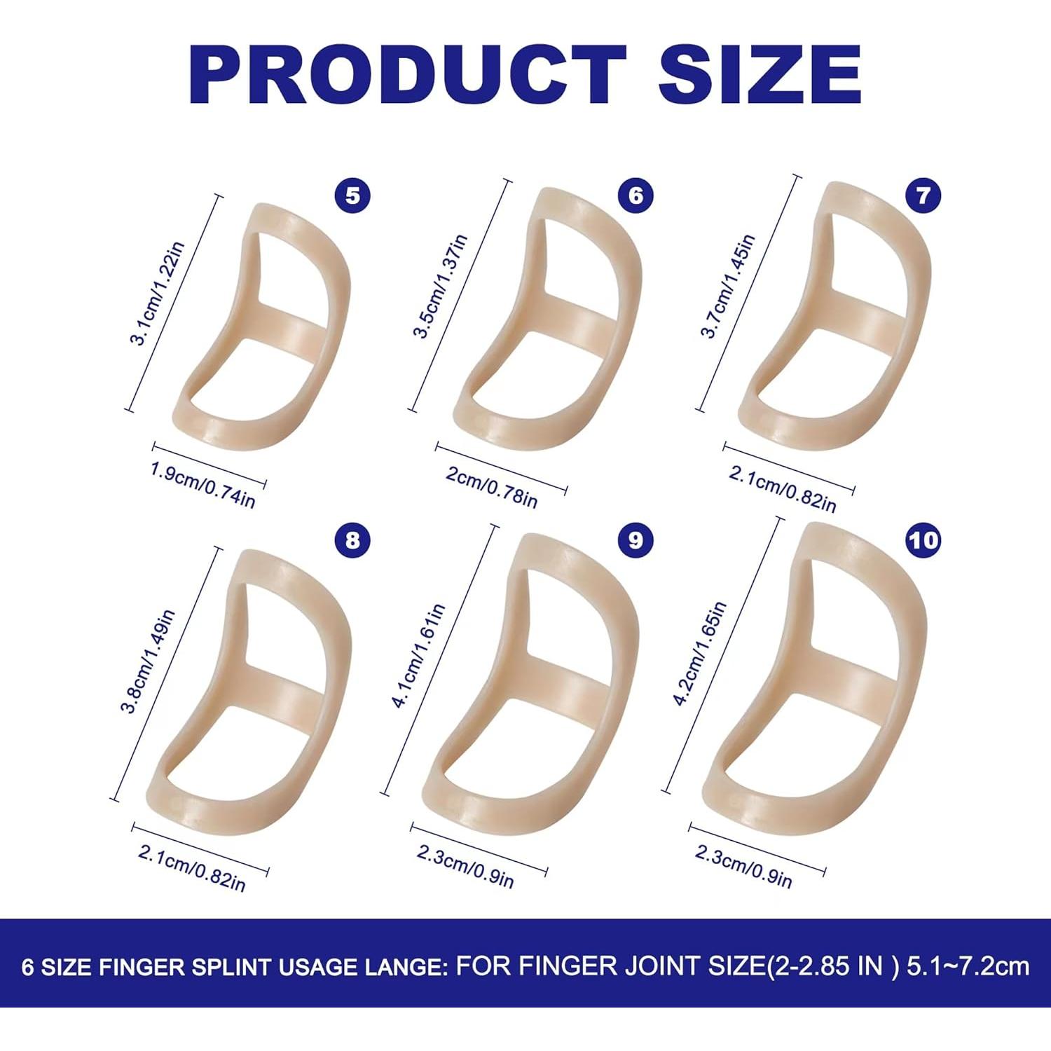 6 Férulas Ovaladas para Dedos SOFT HOME Impermeables