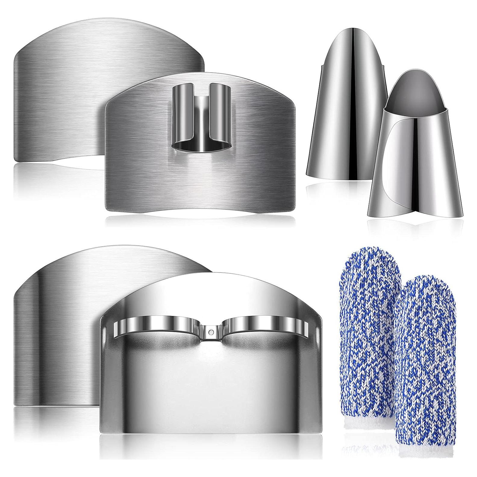 Juego de 8 Protectores de Dedos Acero Inoxidable CHENGU