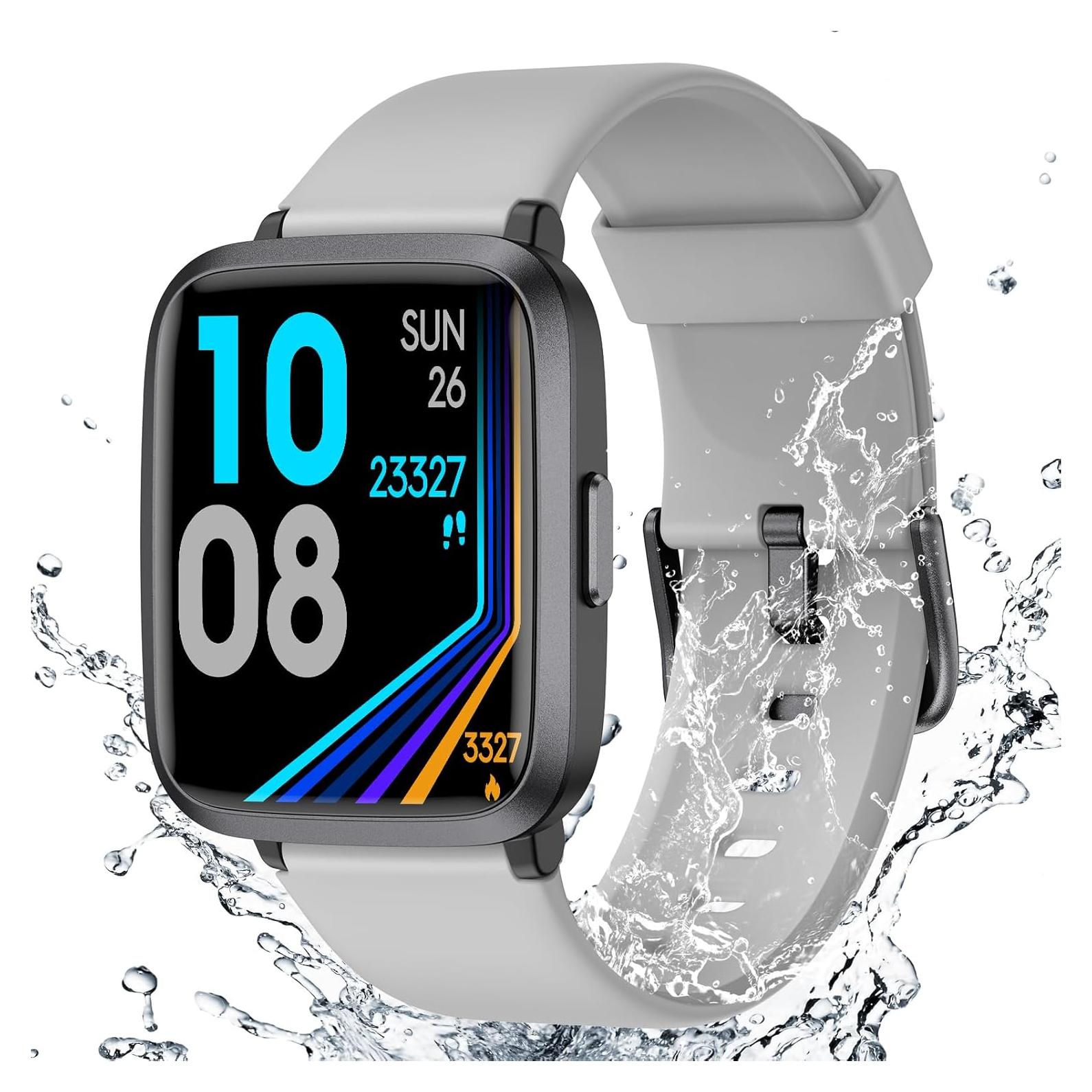 Reloj Fitness LIVIKEY Gris con Monitor de Frecuencia y Sueño