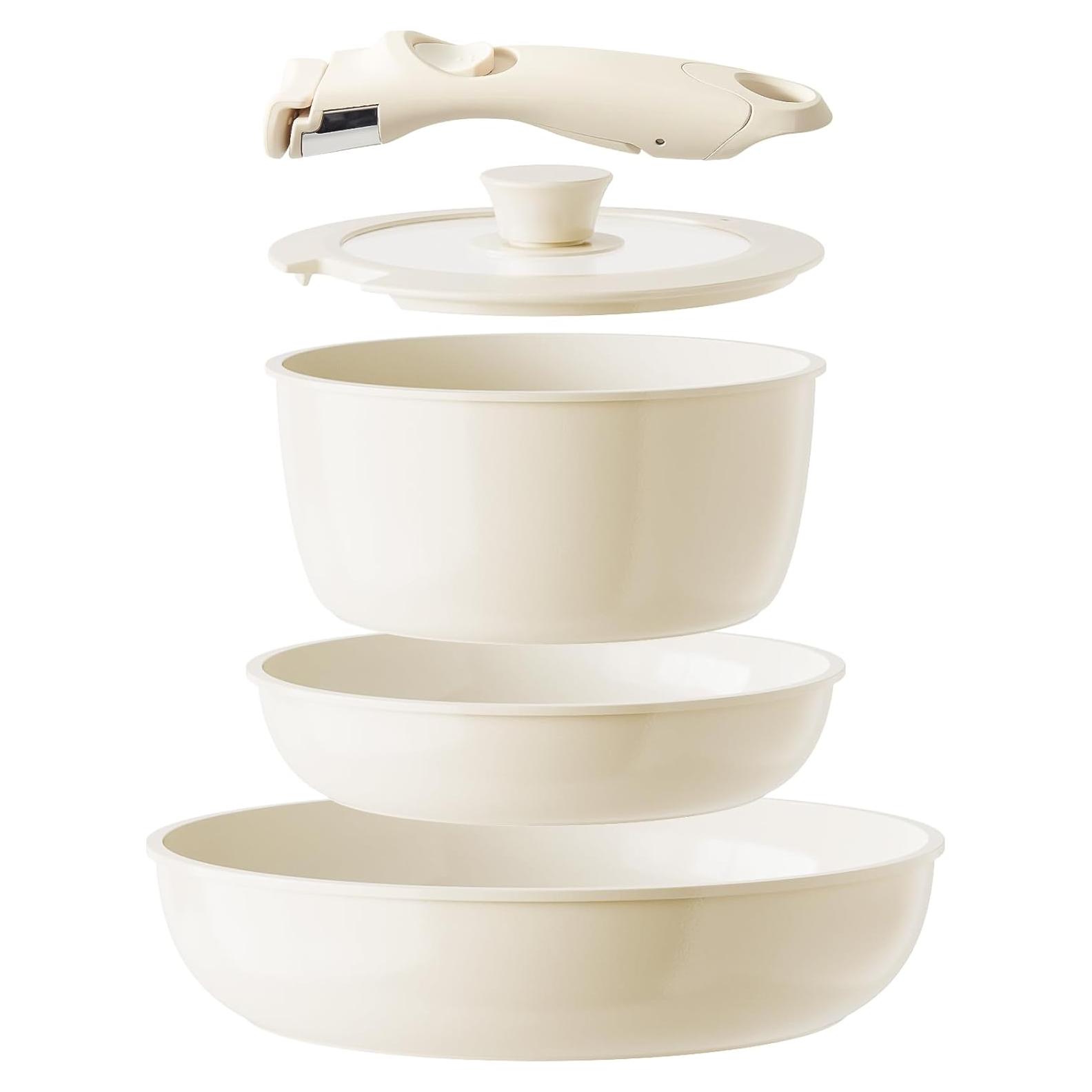 Juego de Ollas y Sartenes Cerámicas Redchef 5 Piezas