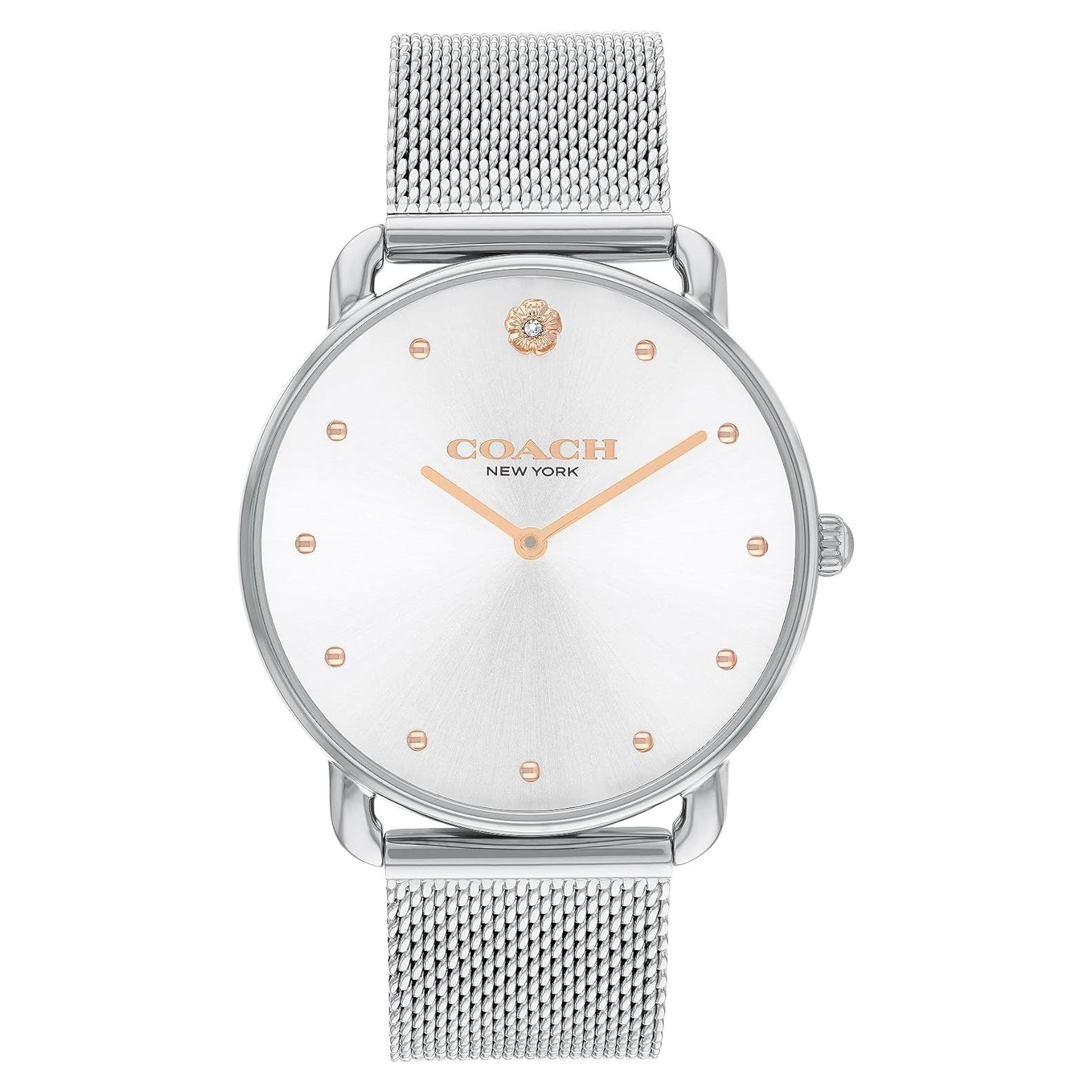 Reloj de Mujer Coach Elliot 36mm Plata/Blanco Elegante