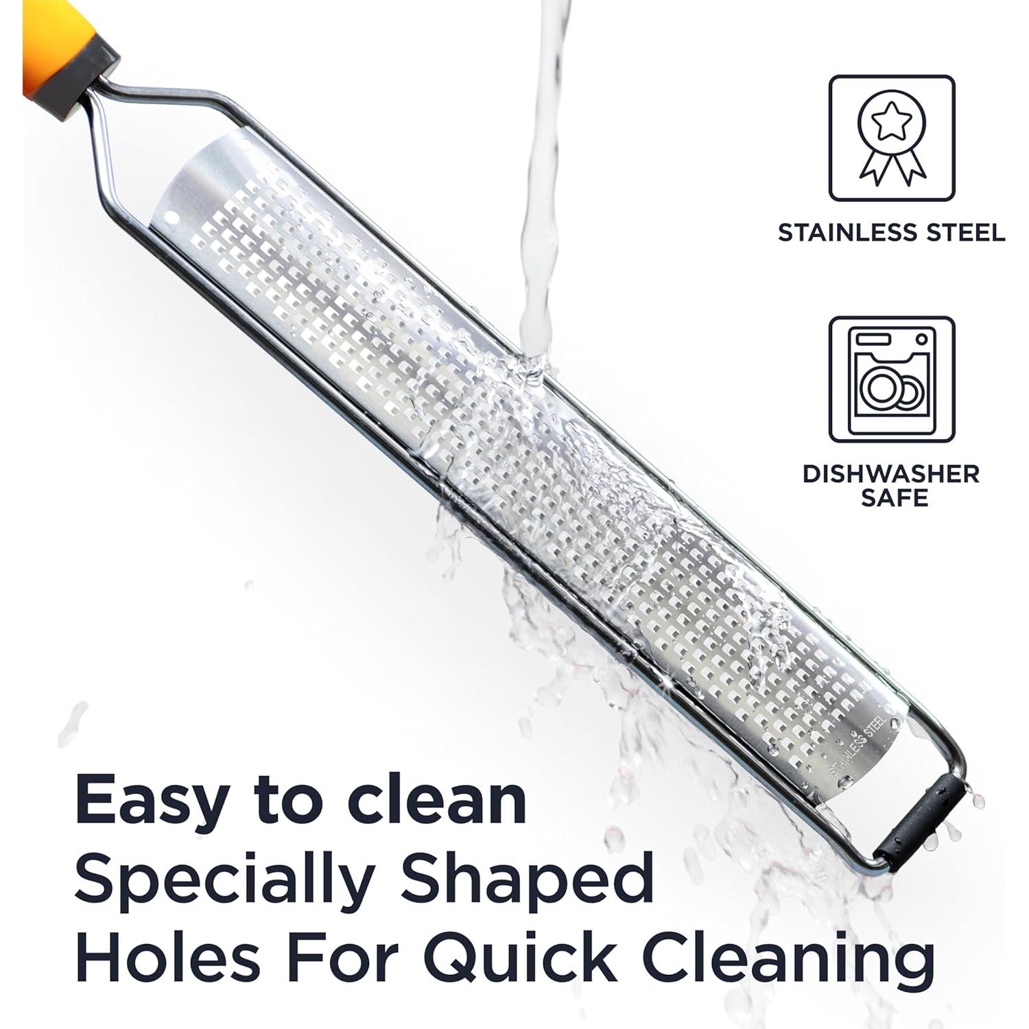 Rallador Deiss PRO Acero Inoxidable 37.5cm - Queso y Limón