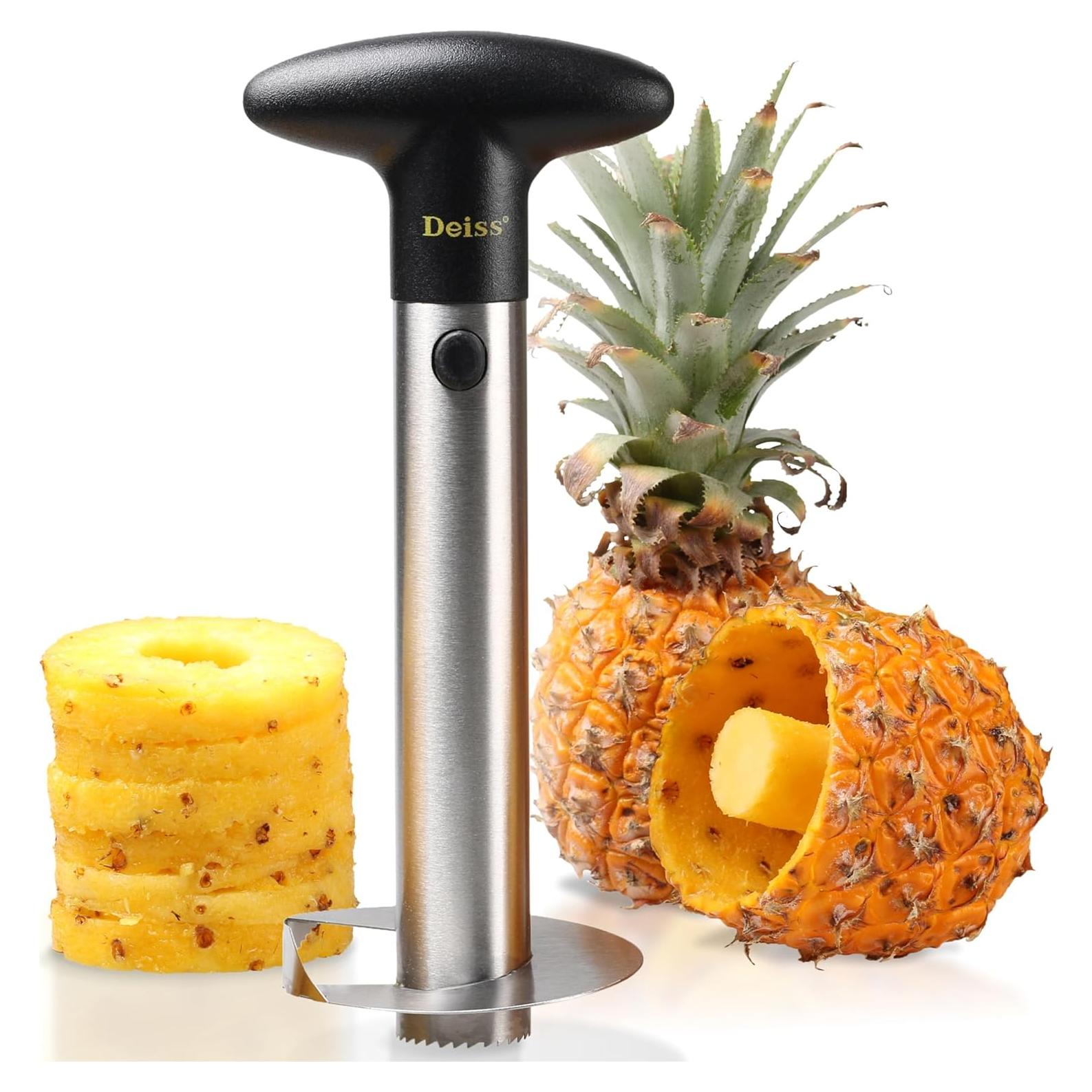 Cortador y Sacador de Piña Deiss PRO Acero Inoxidable 2 en 1