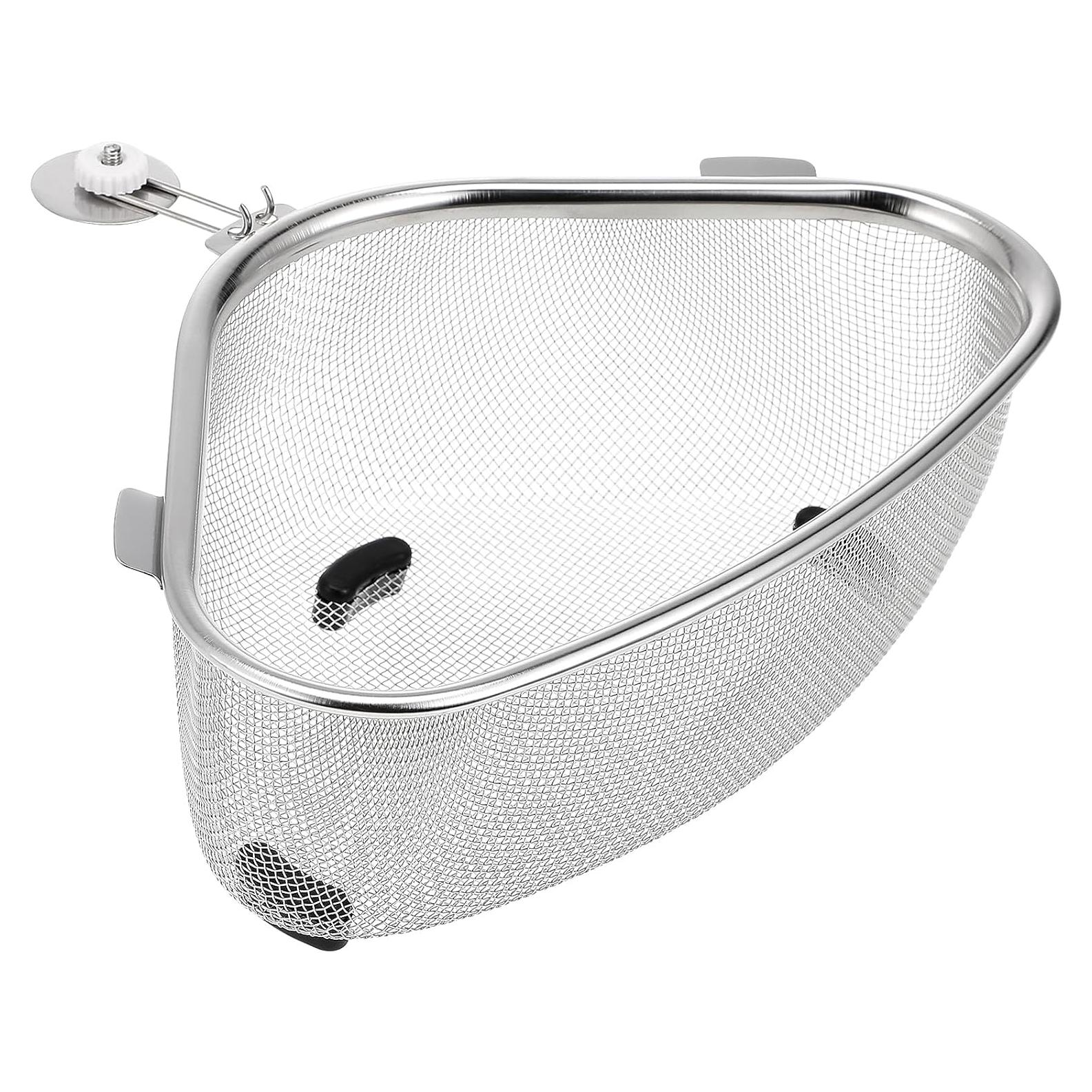 Canasta de Drenaje Triangular HEMOTON Acero Inoxidable 23x15.5cm