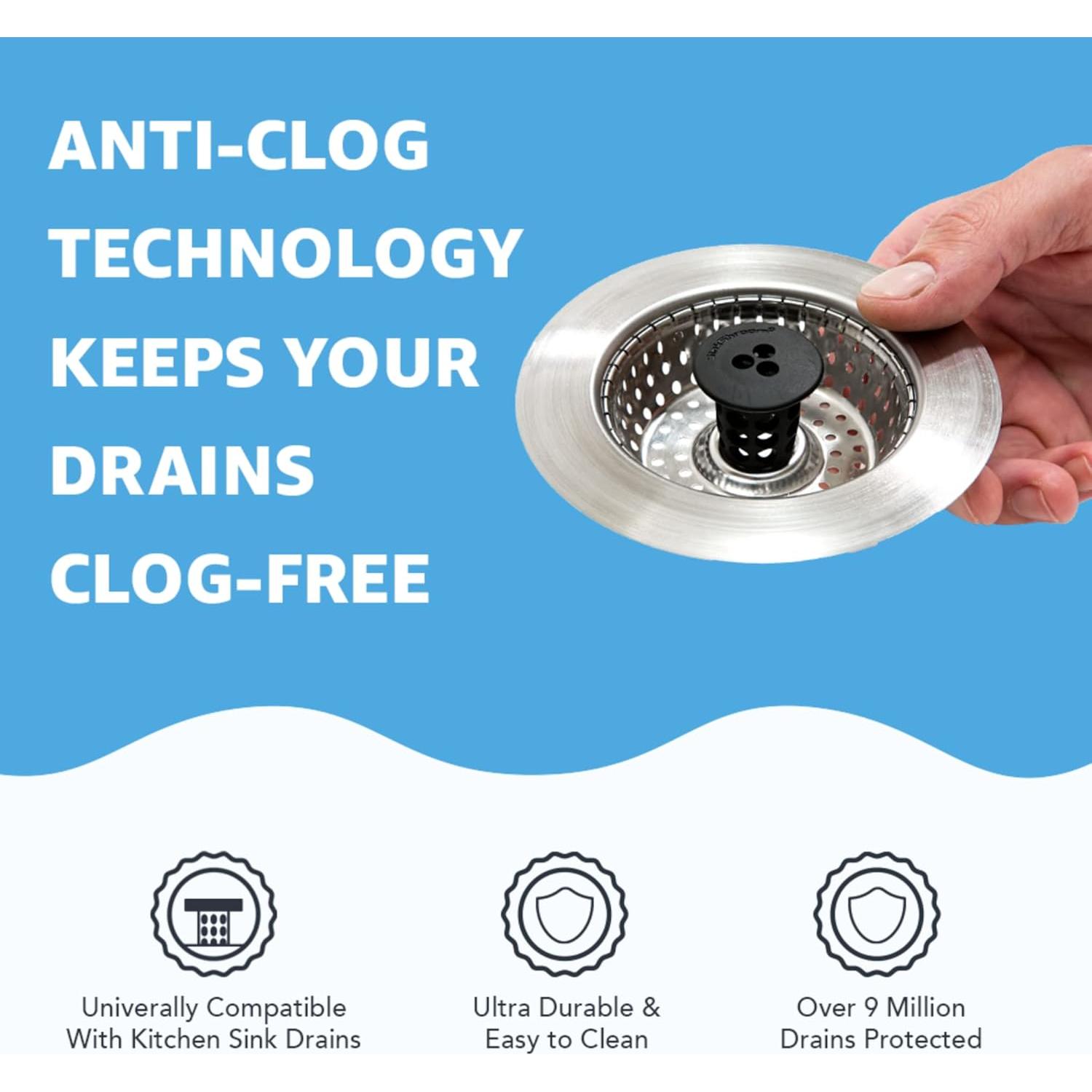 Fregadero SinkShroom Colador Acero Inoxidable Gris 11.29cm