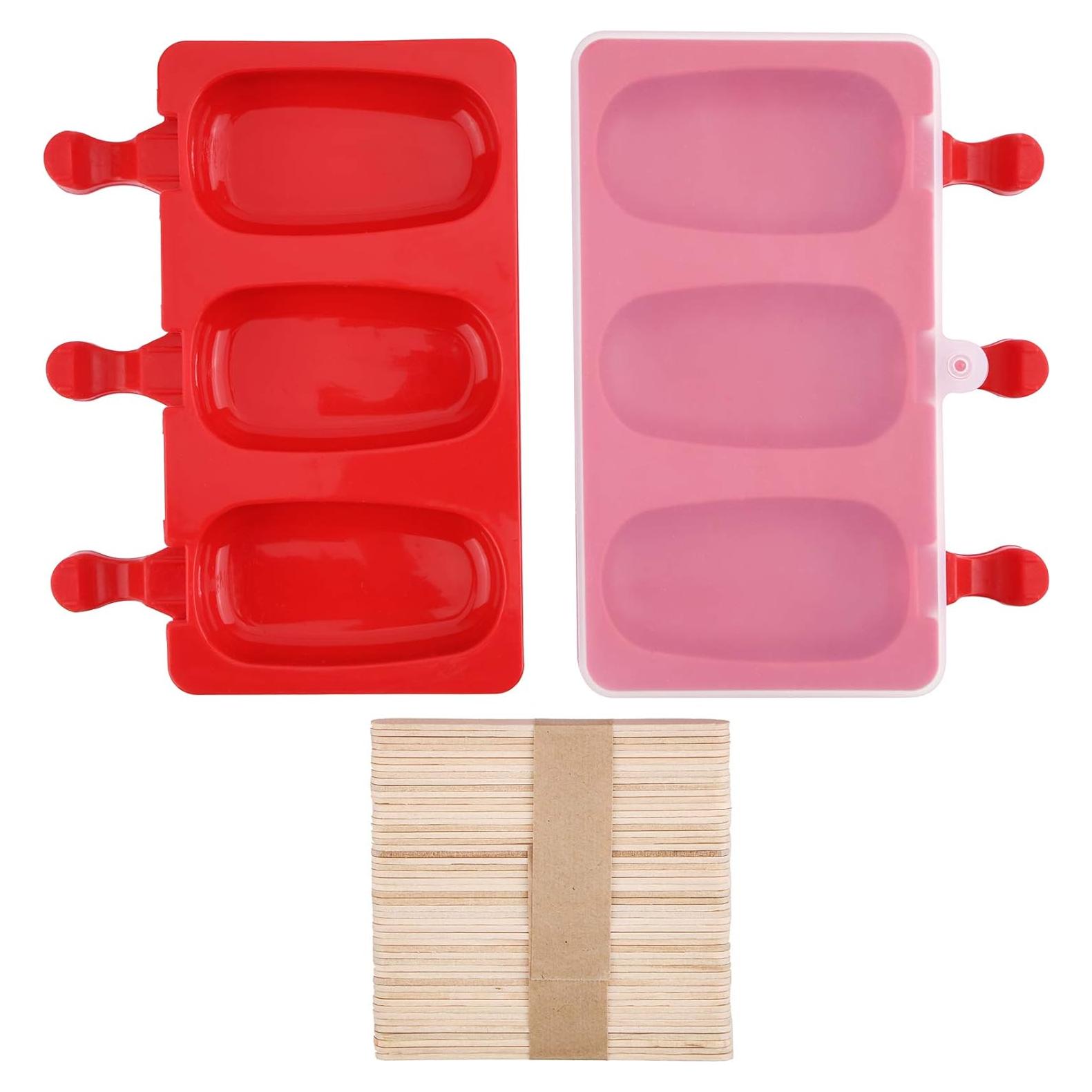 Moldes de Paletas de Silicona Mirenlife 2 Piezas 19.5x10.8cm