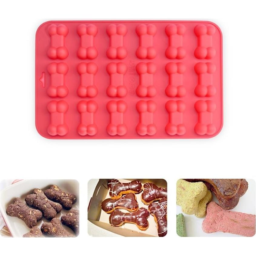 Moldes de Silicona homEdge para Golosinas de Perros - 4 Piezas