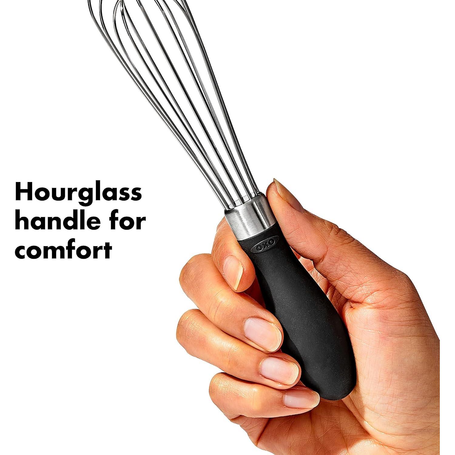 Batidor Mini OXO Good Grips 18.4 cm Acero Inoxidable Negro