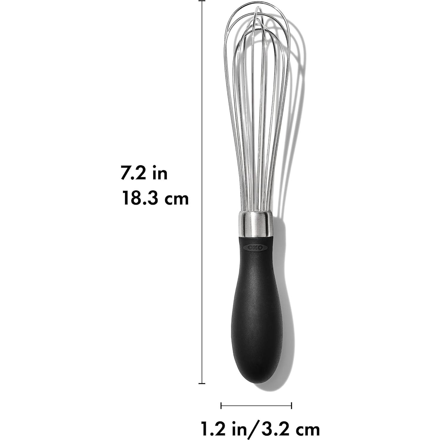 Batidor Mini OXO Good Grips 18.4 cm Acero Inoxidable Negro