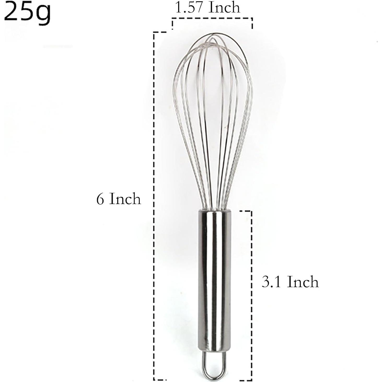 Batidor de huevos manual YIKANGHENG 2 piezas acero inoxidable