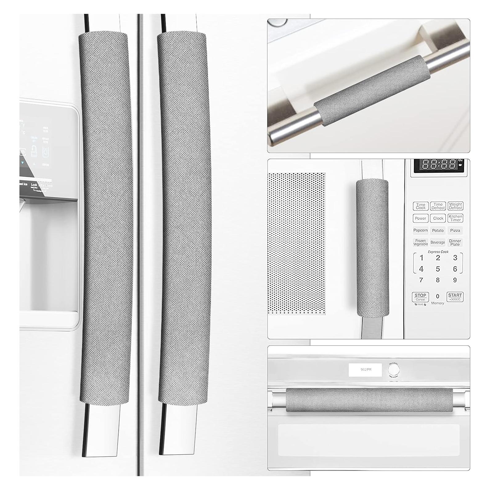 Cubiertas de Manijas de Refrigerador Miss.Silk 5 Piezas Gris