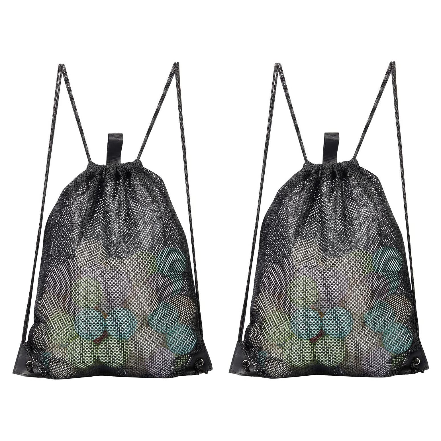 HAOGUAGUA 2 Piezas Bolsa de Malla con Cierre para Gimnasio