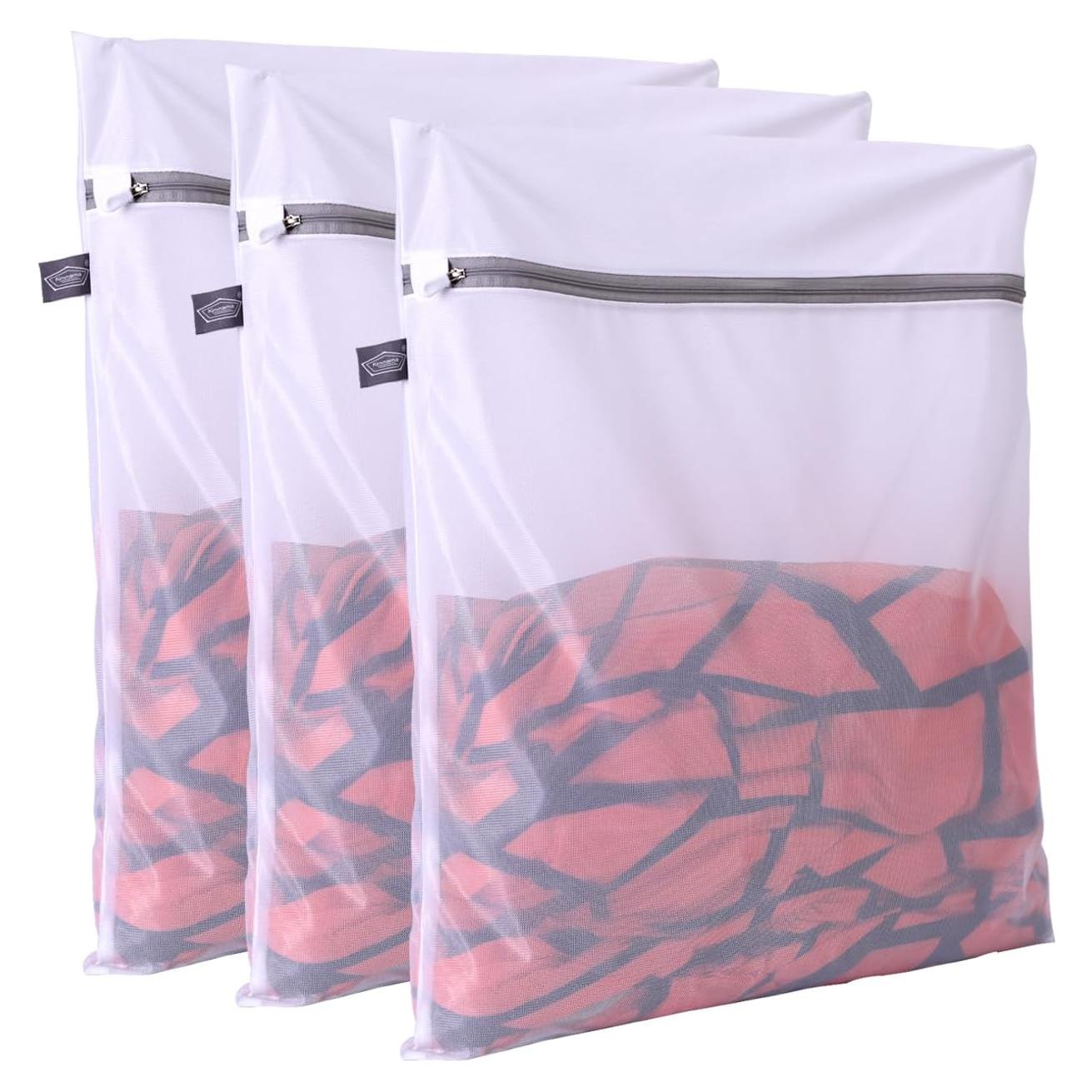 Bolsa de Lavandería Kimmama 3 Piezas 25x30 cm Blanca