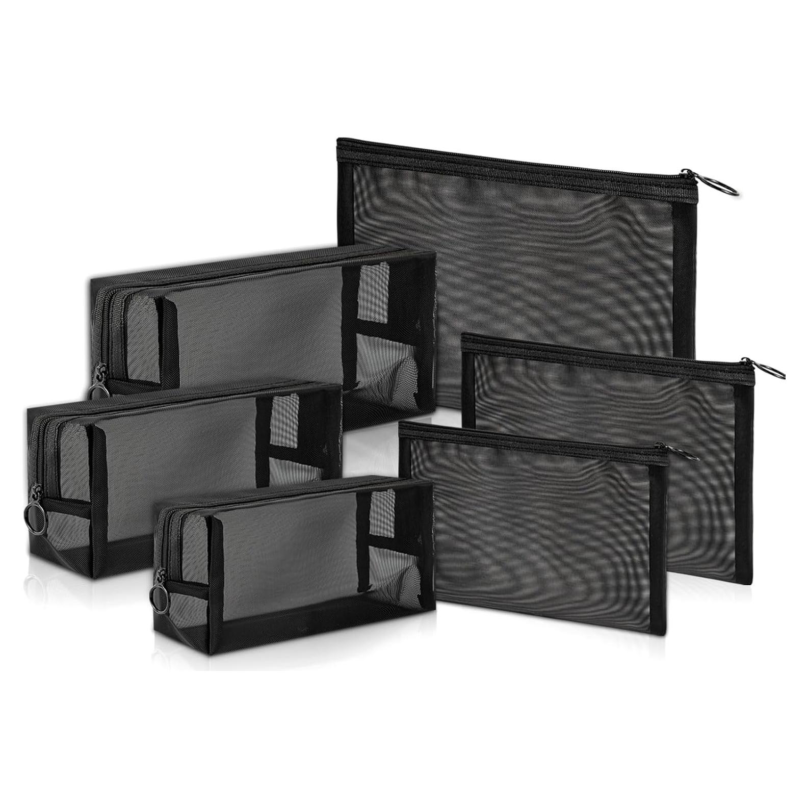 Bolsa de Cosméticos de Malla Unoutur 6 Piezas 20x7.6x12.7cm