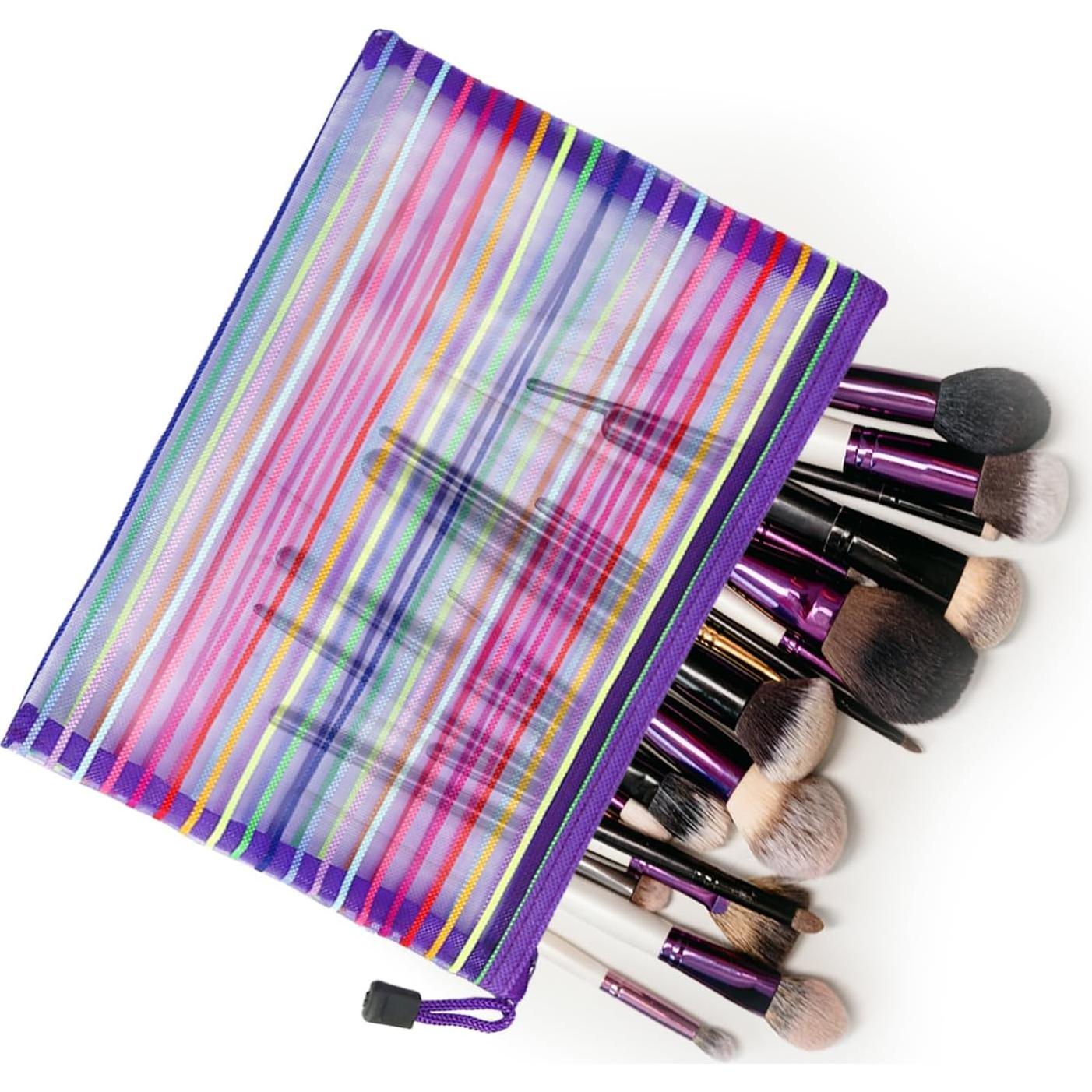 Bolsas de Malla con Cremallera CarryEpic 6 Pcs Púrpura