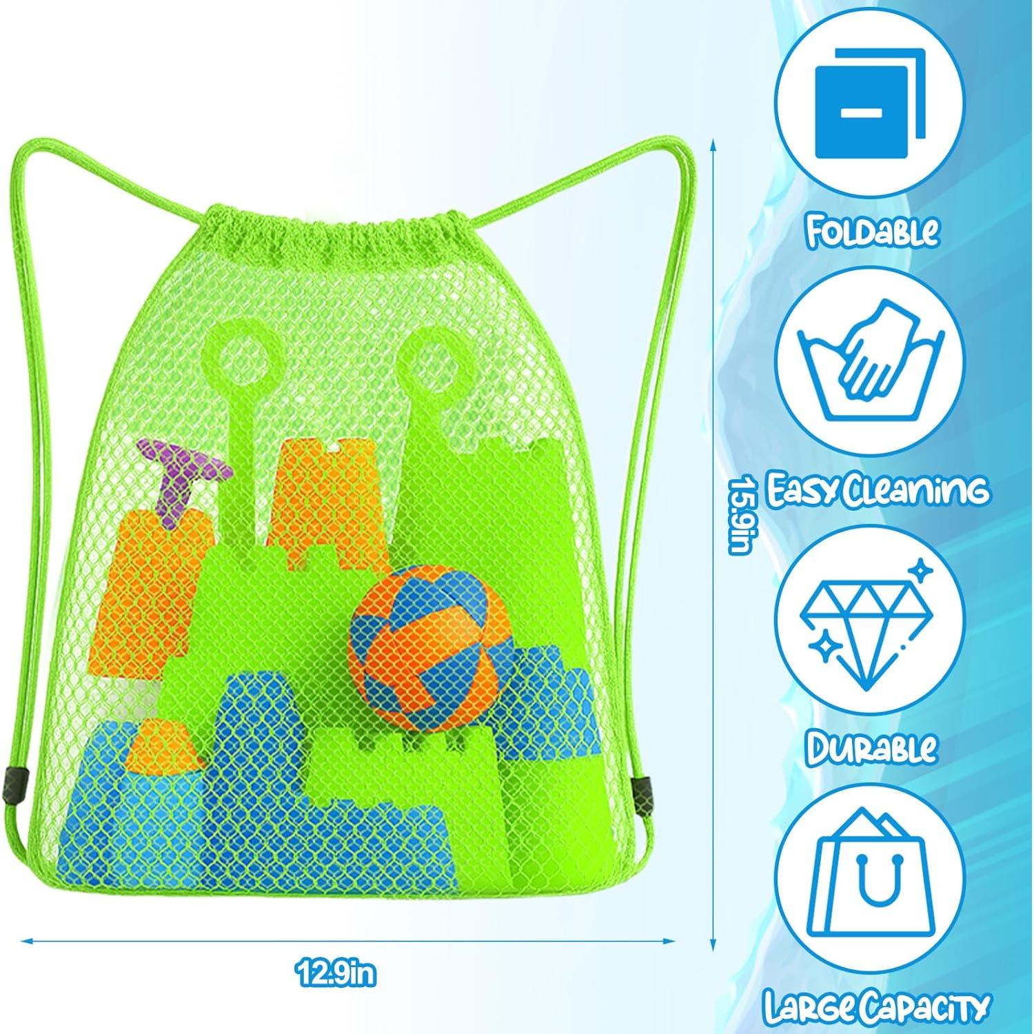 Bolsa de Juguetes de Playa Palksky - 3 Paquetes de Malla