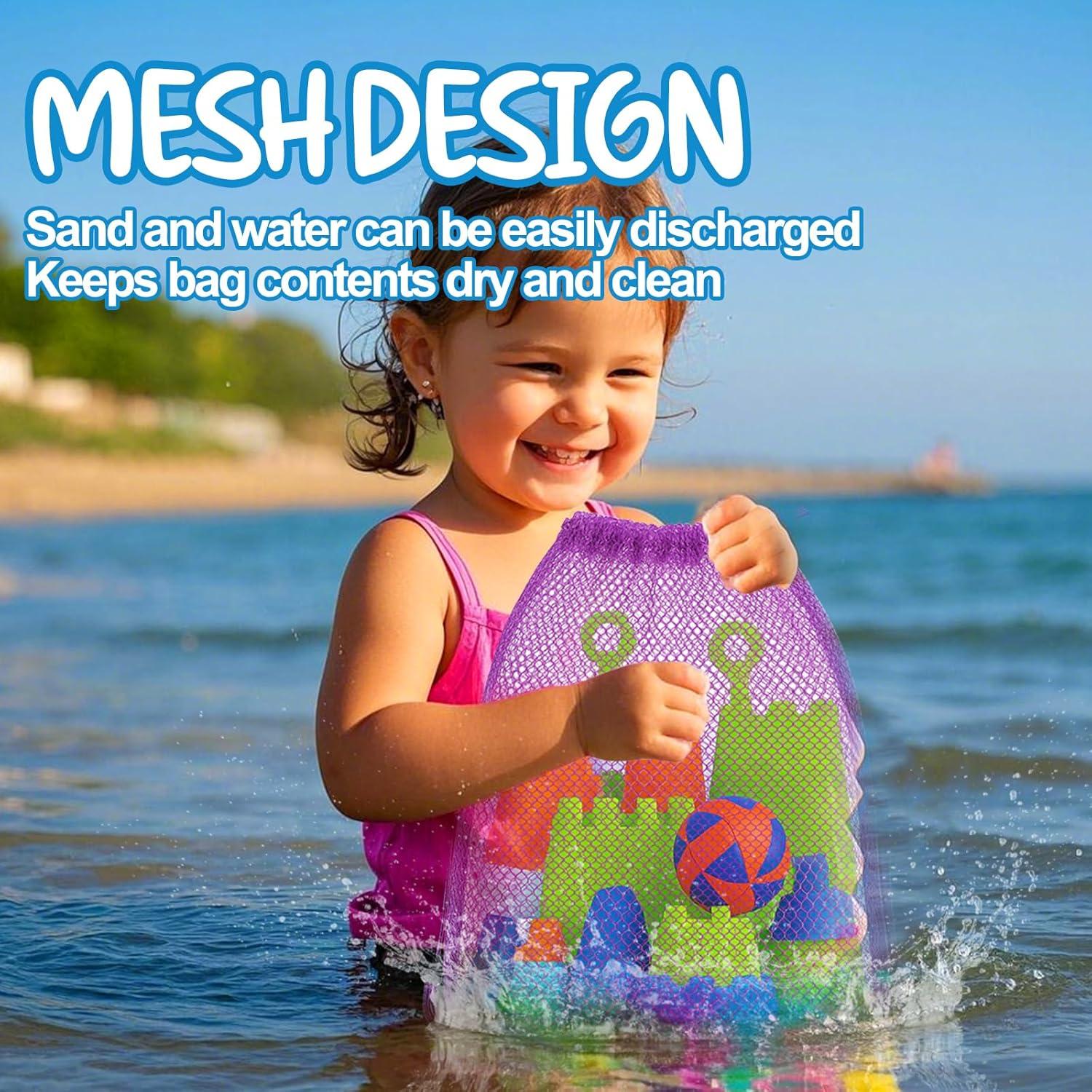 Bolsa de Juguetes de Playa Palksky - 3 Paquetes de Malla