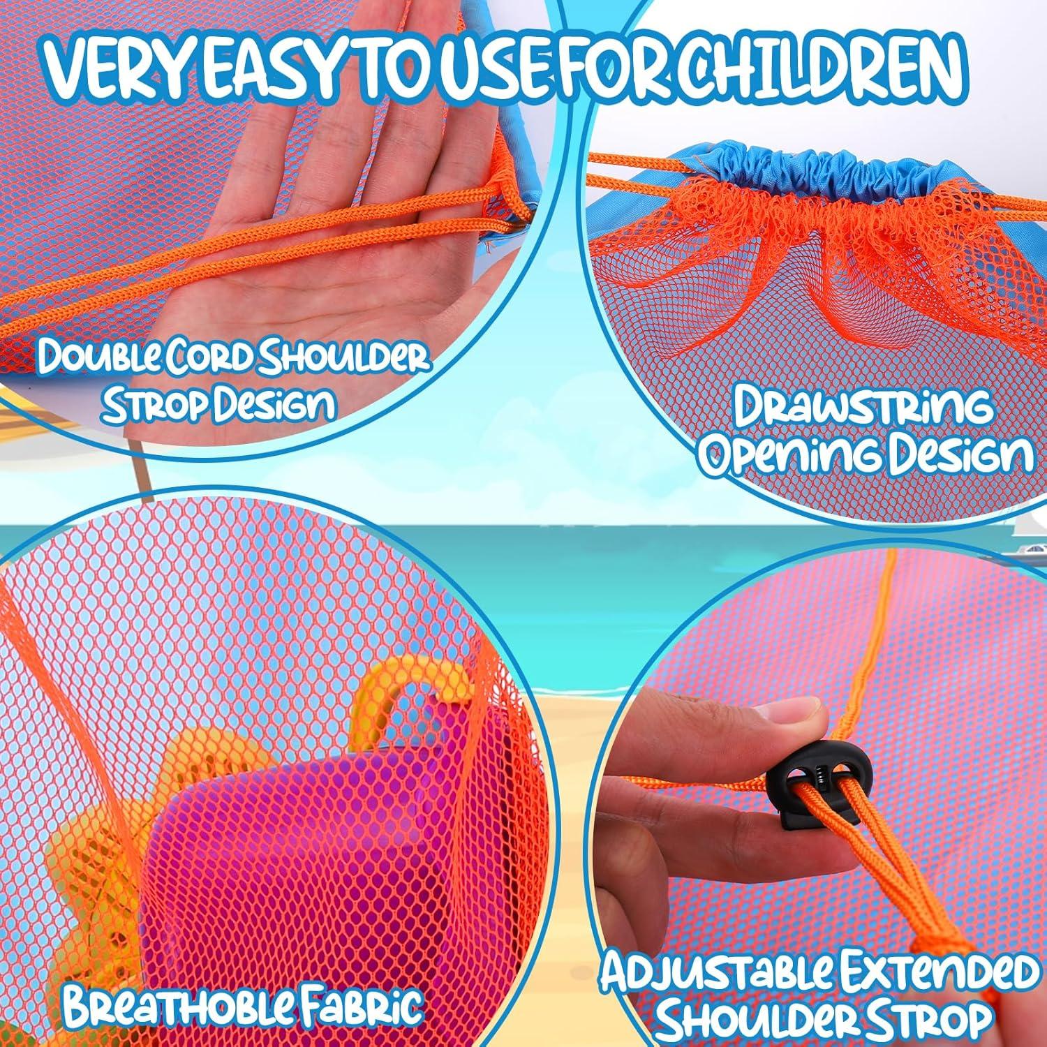 Bolsa de Juguetes de Playa Palksky - 3 Paquetes de Malla