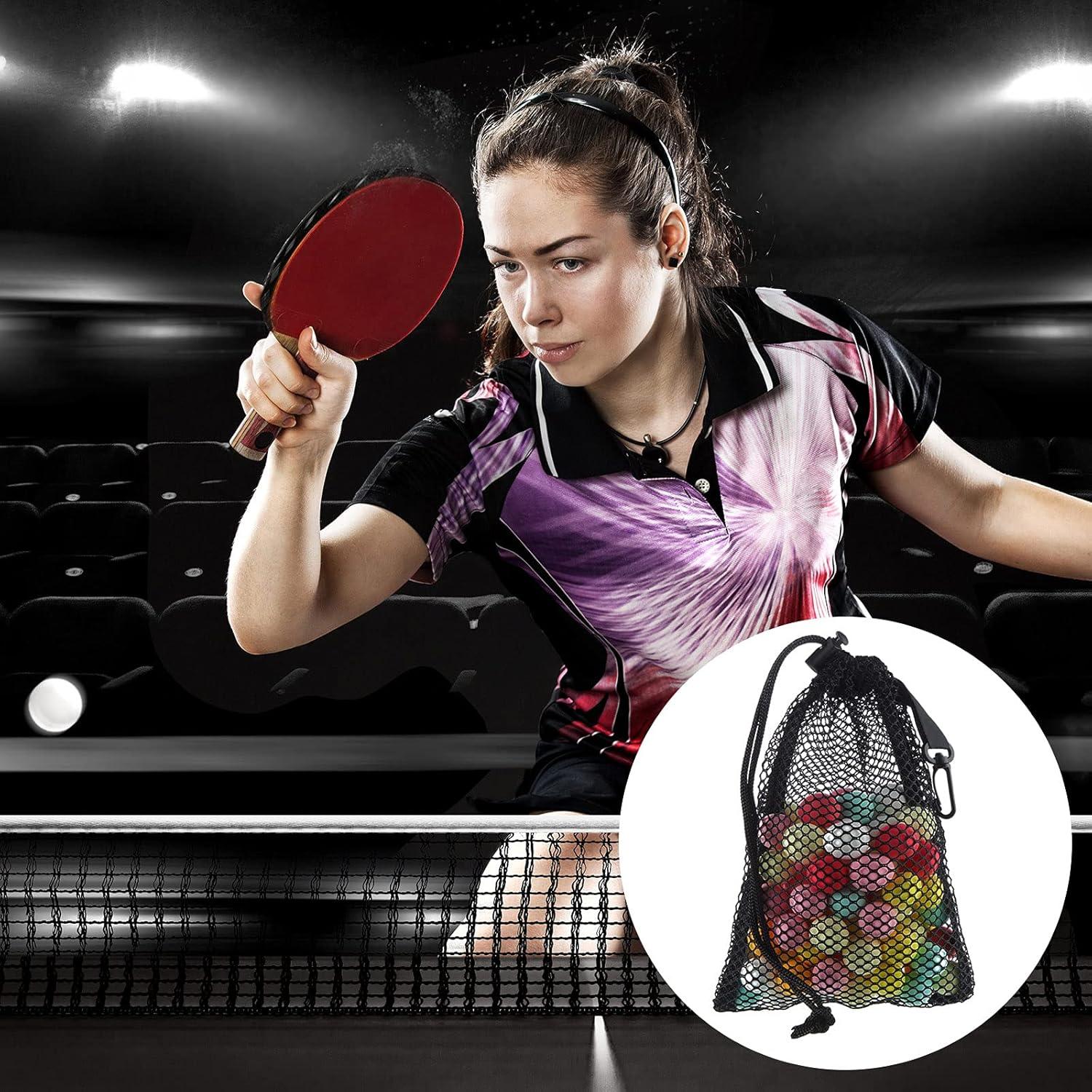 8 Bolsas de Malla Negras Shappy con Cierre de Cordón 27.4x19cm