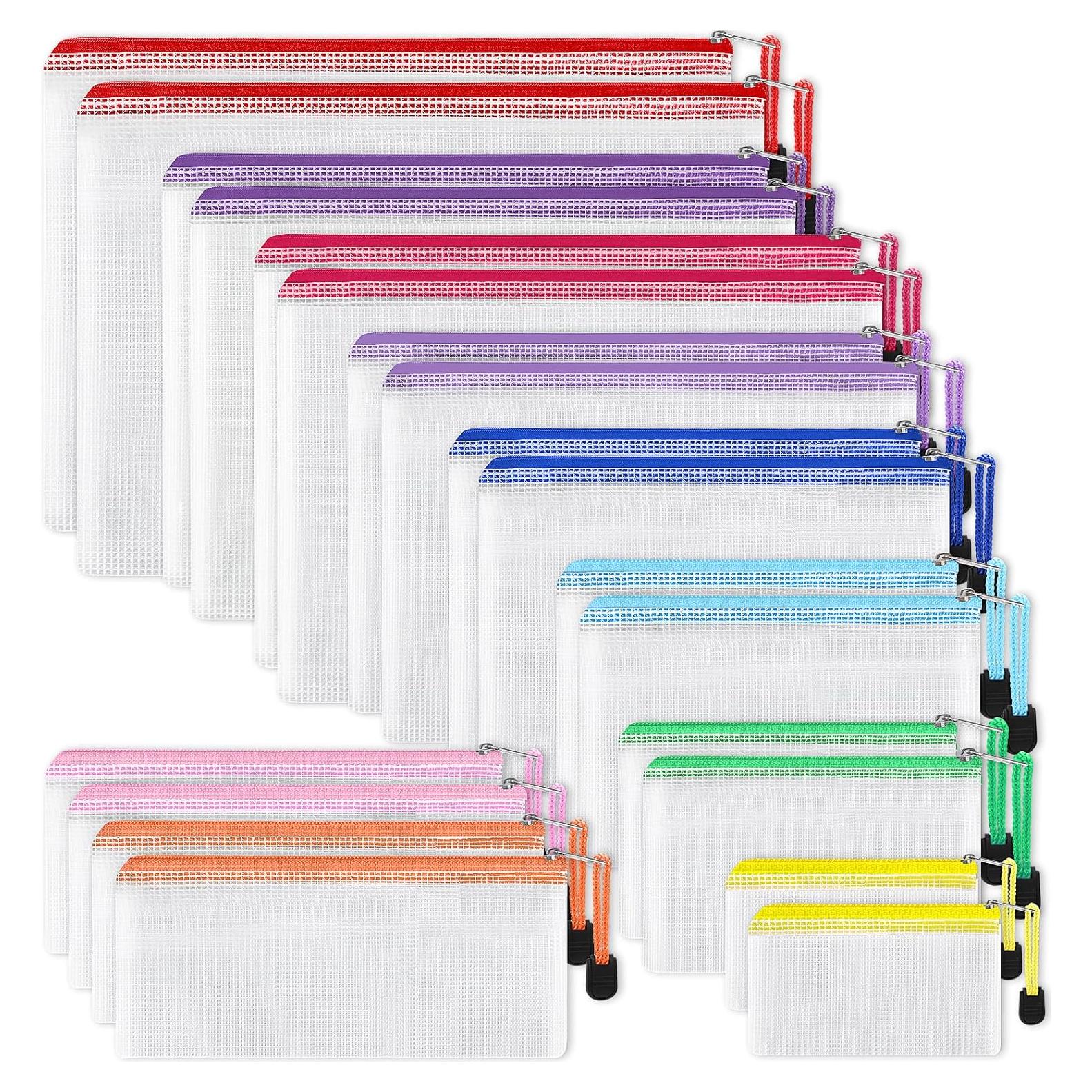 EOOUT 20pcs Bolsas de Malla con Cremallera Multicolor