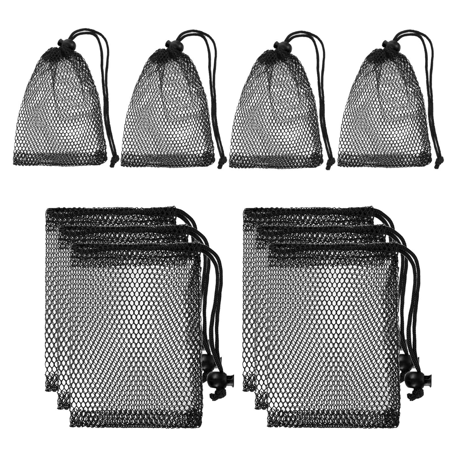 10 Bolsas de Malla Nylon 15x10 cm YUXIANLB para Gimnasio