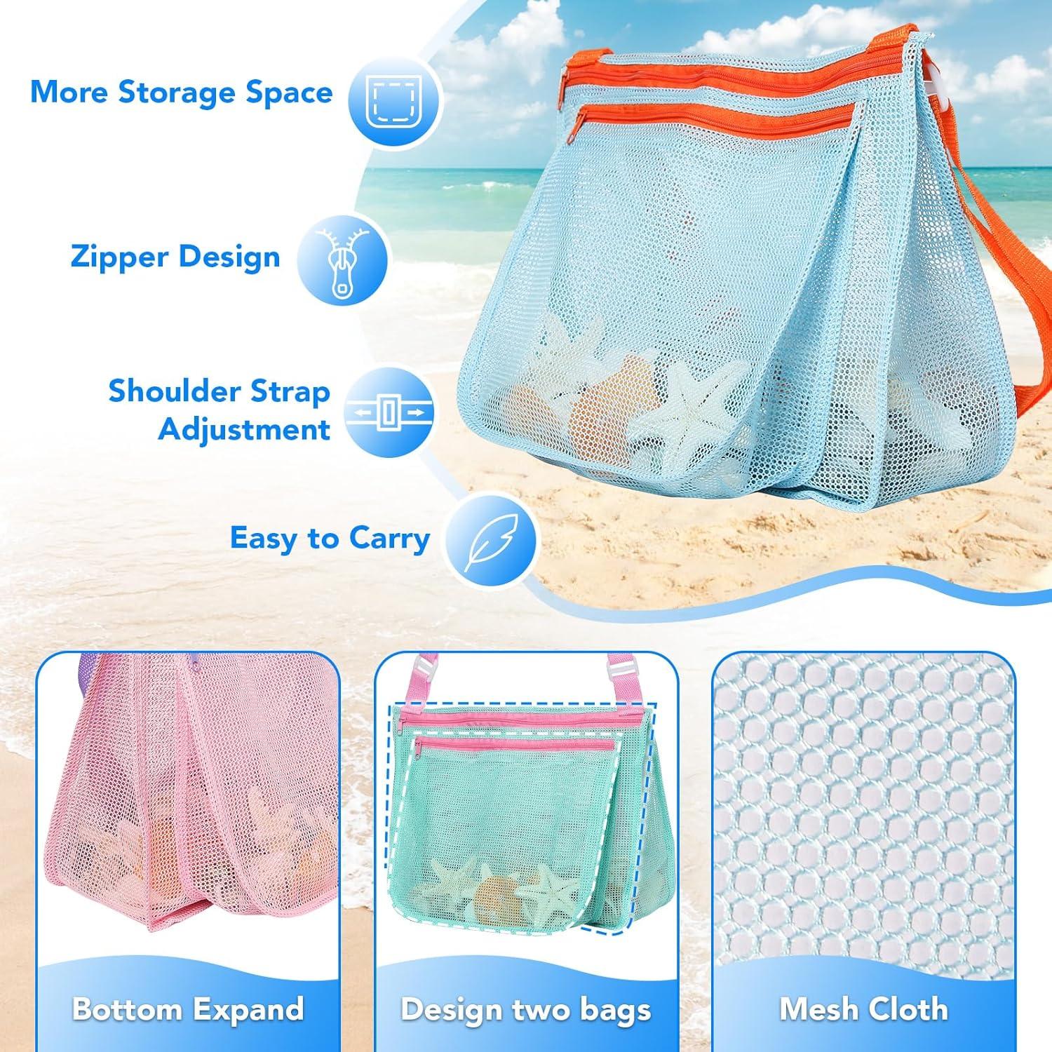 Juego de 3 Bolsas de Recolección de Conchas LIDAGO