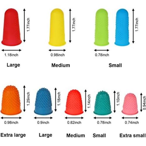 32 Protectores de Dedos de Silicona Outus para Oficina