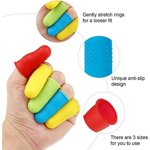 32 Protectores de Dedos de Silicona Outus para Oficina