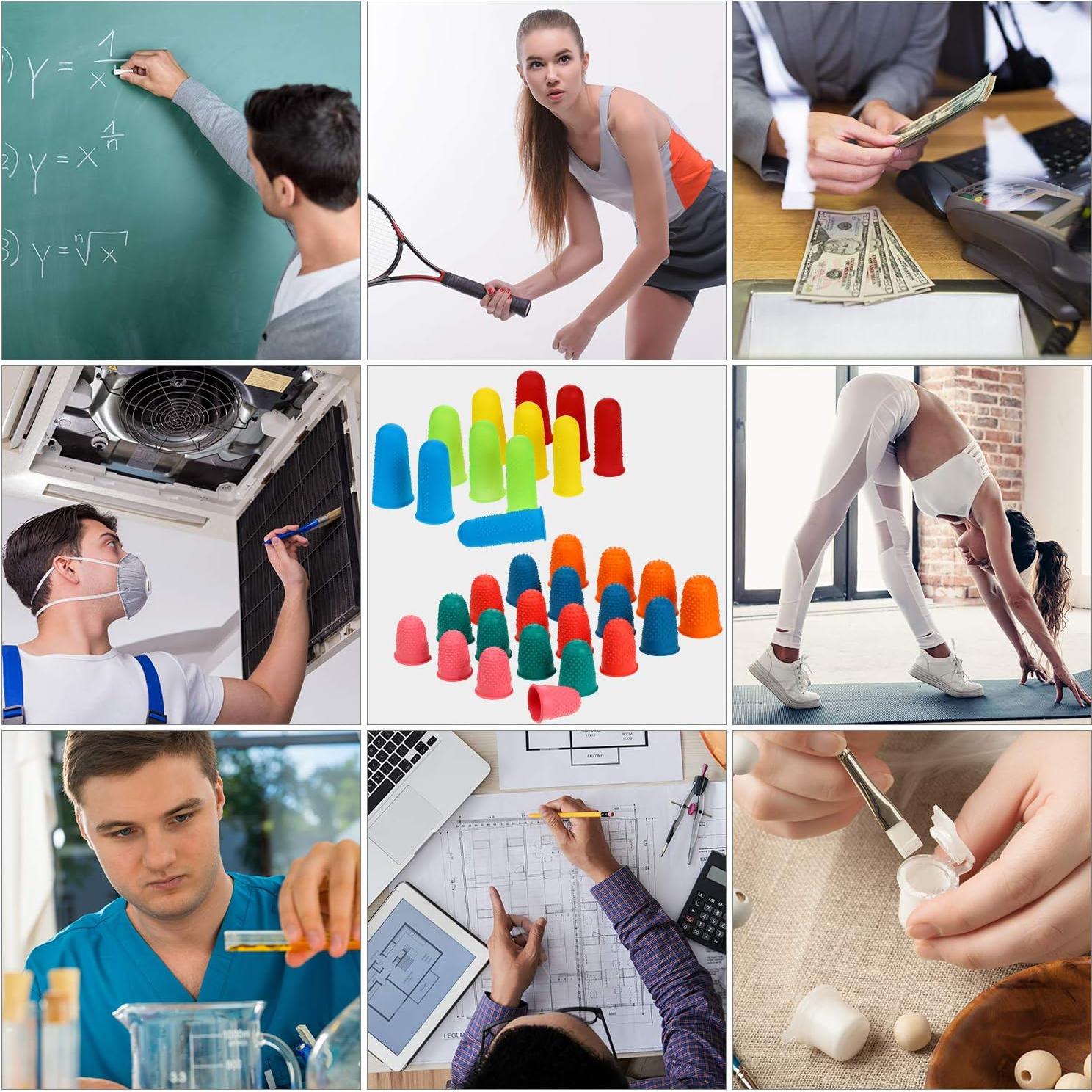 32 Protectores de Dedos de Silicona Outus para Oficina