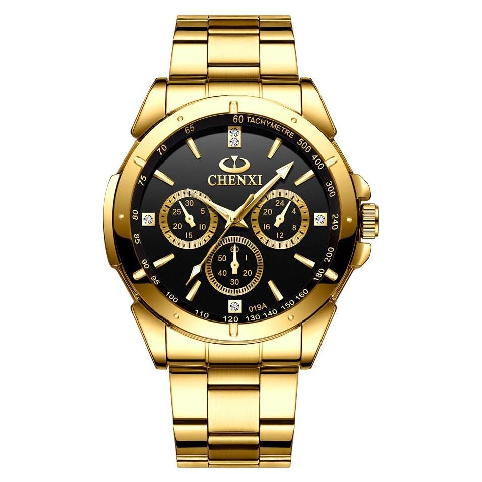 Reloj Clásico DREAMING Q&P Fq-005 Acero Inoxidable Dorado