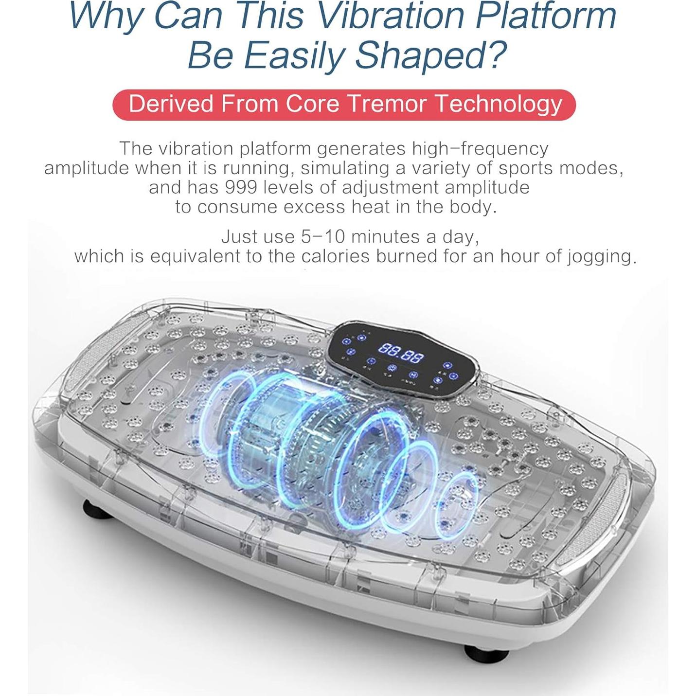 Máquina de Vibración NIMTO XL 999 Niveles Control Remoto