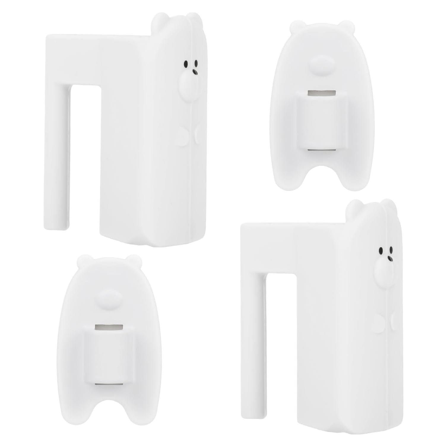 2 Protectores de Puerta para Bebés BOXOB Silicona Blanco