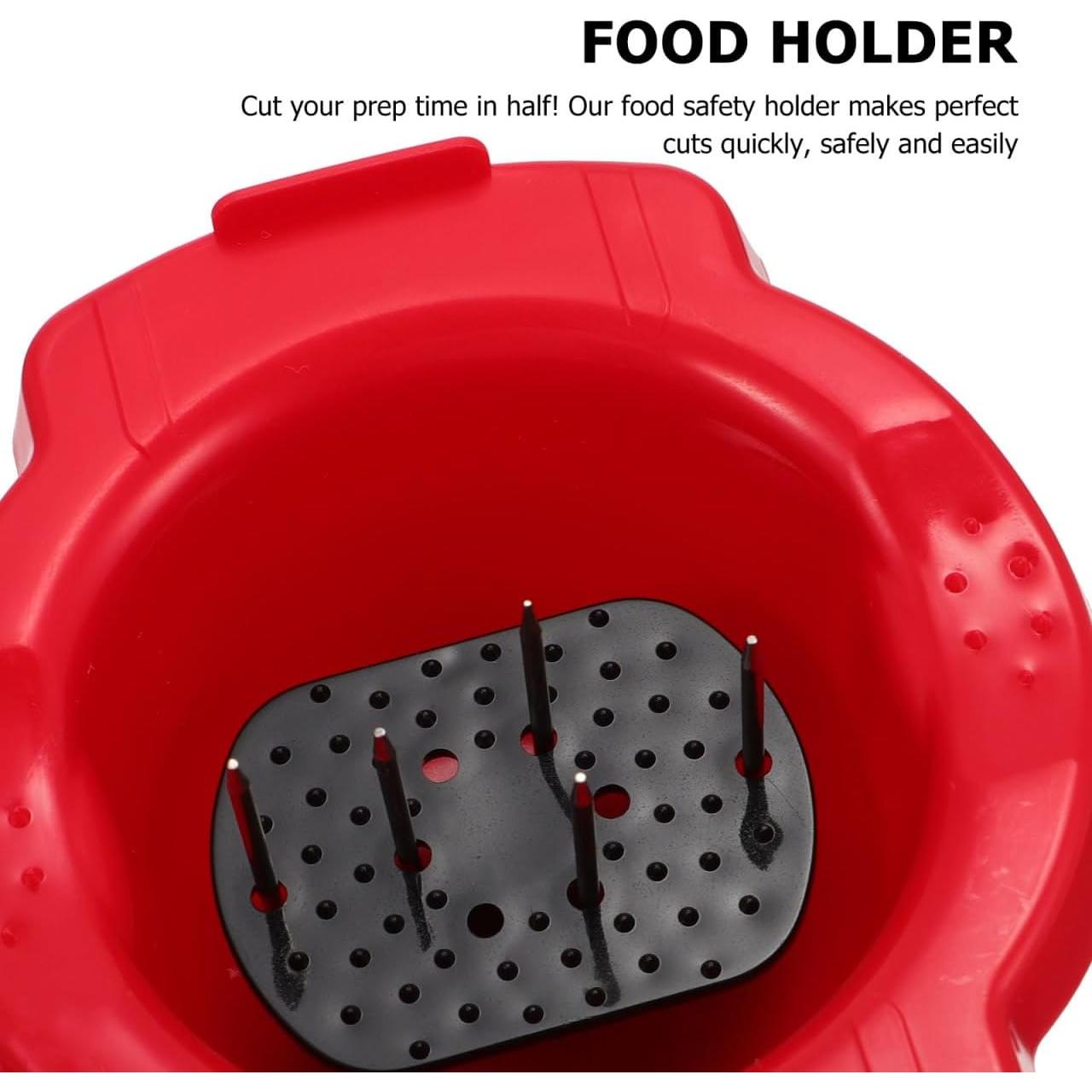 Soporte de Seguridad Alimentaria DOITOOL para Rallador Rojo