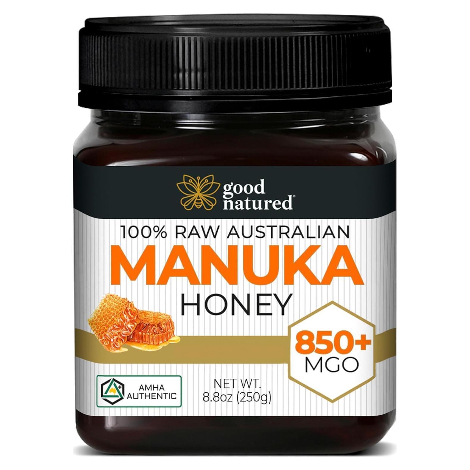 Miel de Manuka Good Natured MGO 850+ 250 g Cruda Orgánica