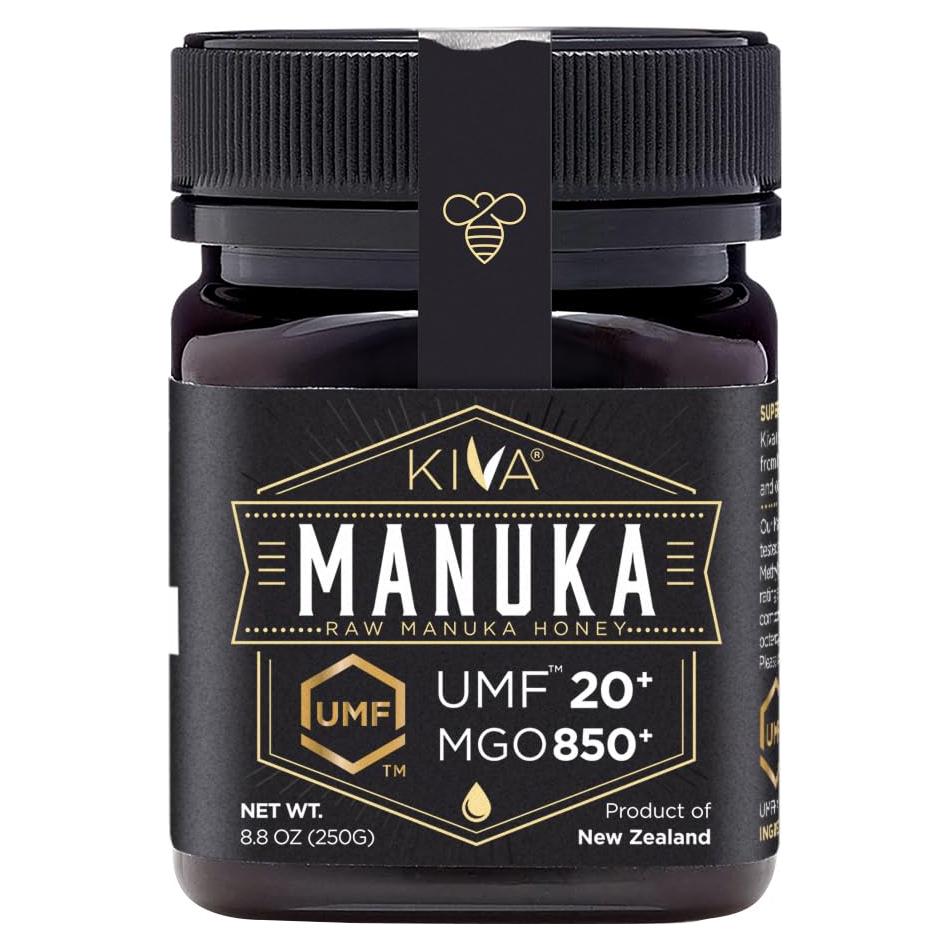 Miel Manuka Cruda Kiva UMF 20+ MGO 850+ 250 ml Pura Nueva Zelanda