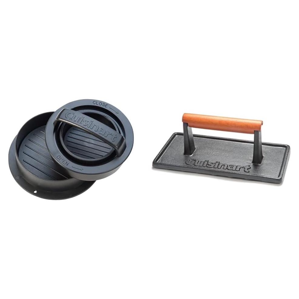 Prensa para Hamburguesas Cuisinart 3-en-1 Hierro Fundido 10 cm