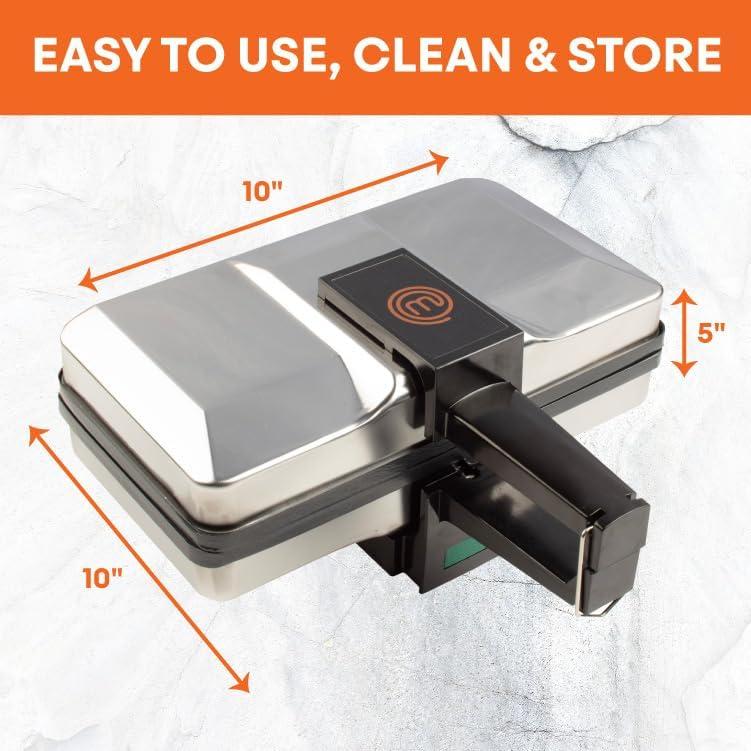 Prensa Eléctrica de Galletas Pizzelle MasterChef 5" Antiadherente