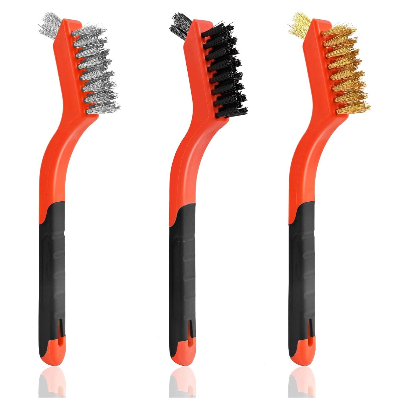 Juego de 3 cepillos de alambre IEGREMAR 7" para limpieza