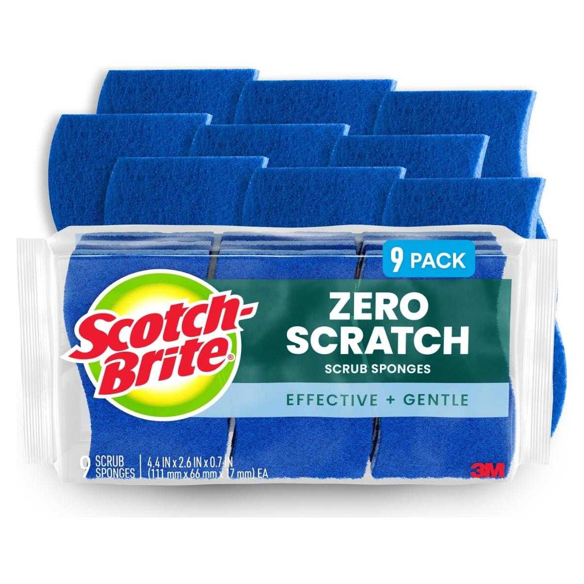 Esponjas de Cocina Scotch-Brite Zero Scratch - 9 Unidades