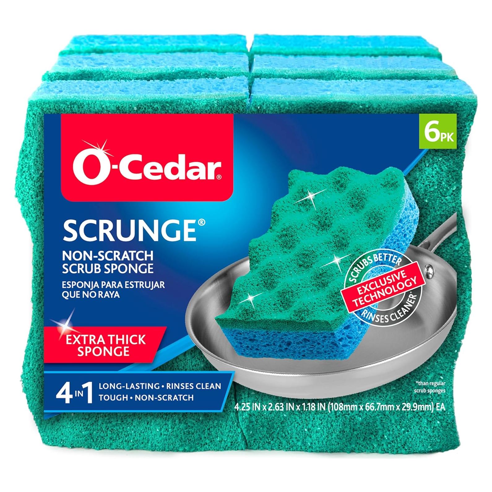 Esponja de Fregado O-Cedar Scrunge 6 Unidades Sin Rayones