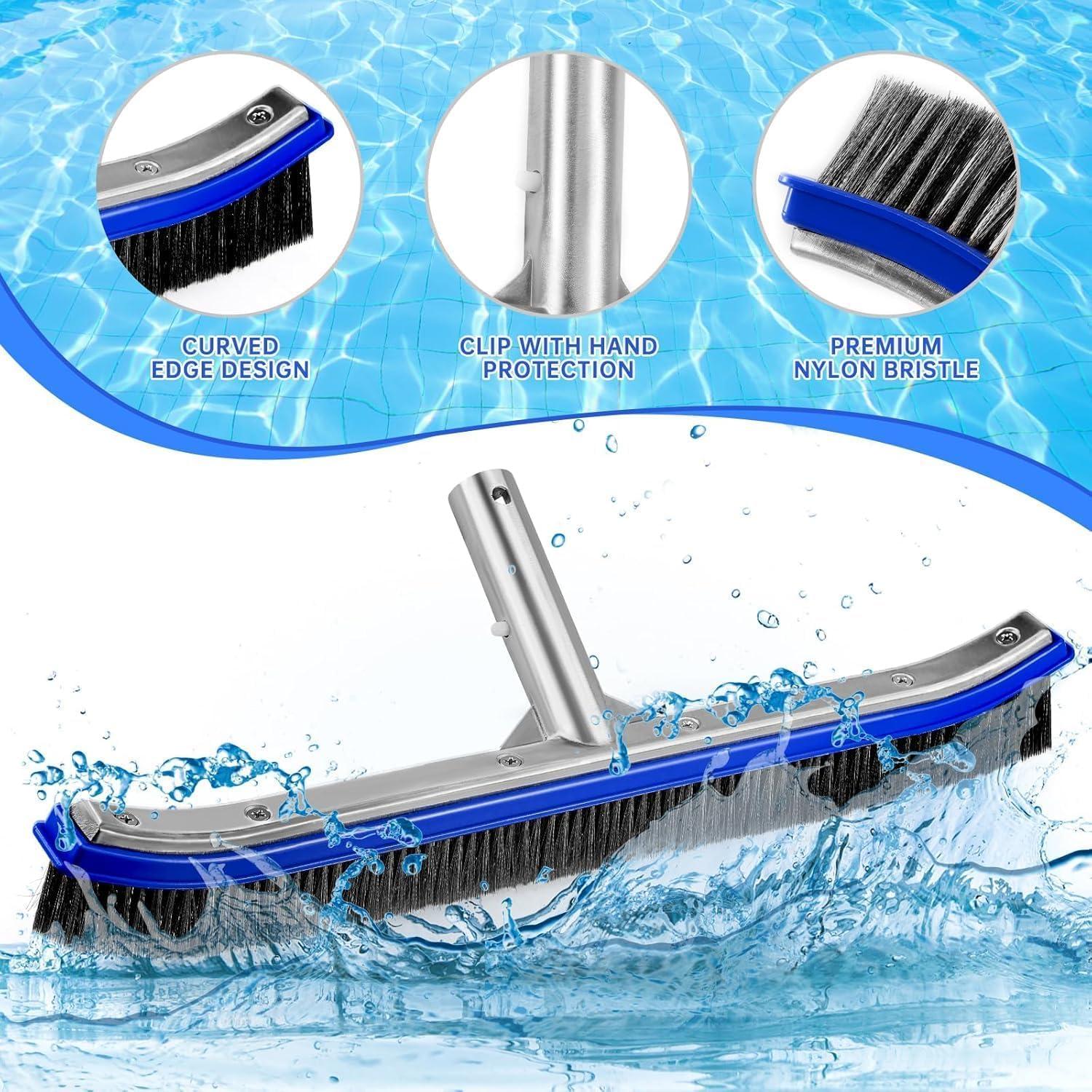 Cabezal de Cepillo para Piscina Unipool 45,72 cm Acero