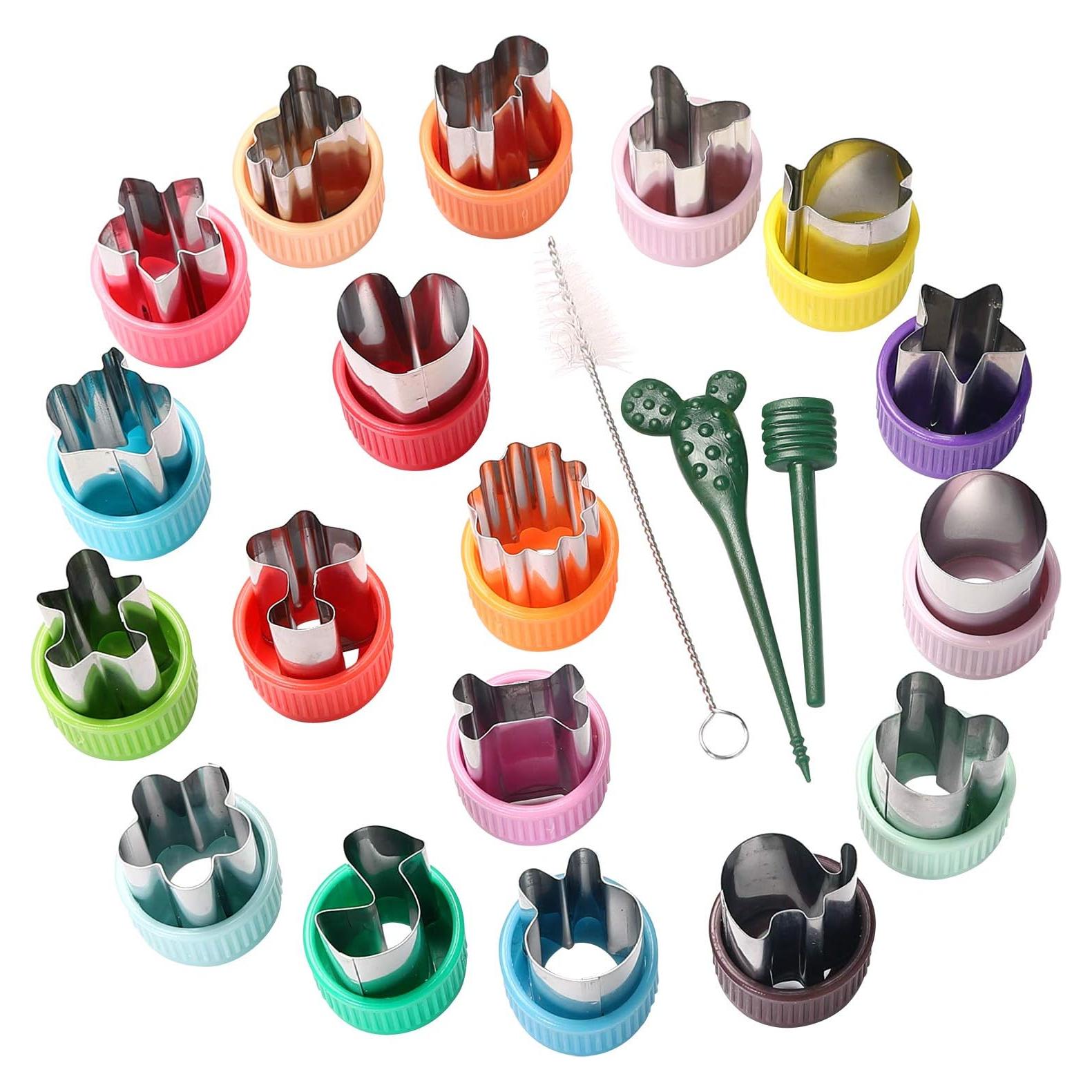 Juego de Cortadores de Verduras LAXIZAR 18 Piezas Mini