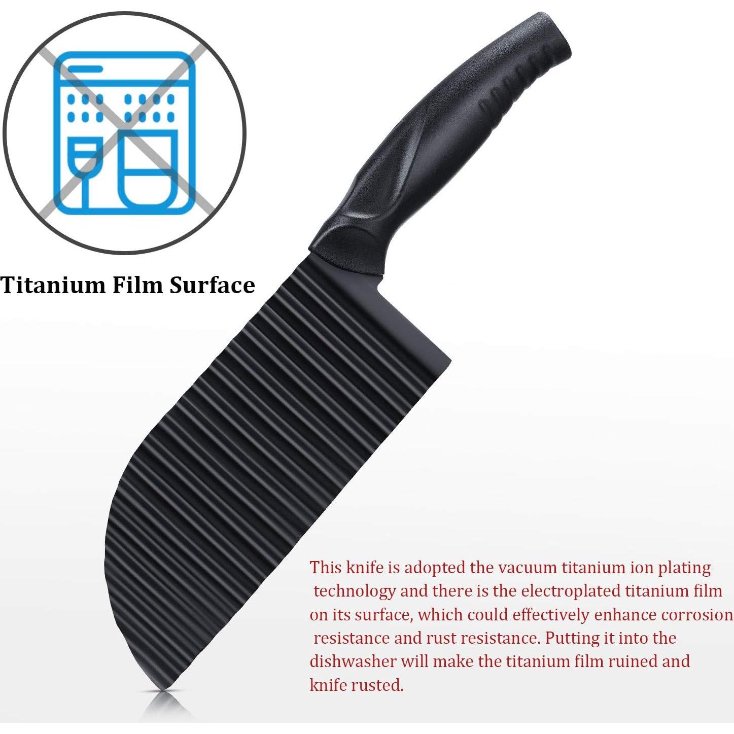 Cortador de Verduras Crinkle Patelai 2 Pcs Acero Inoxidable