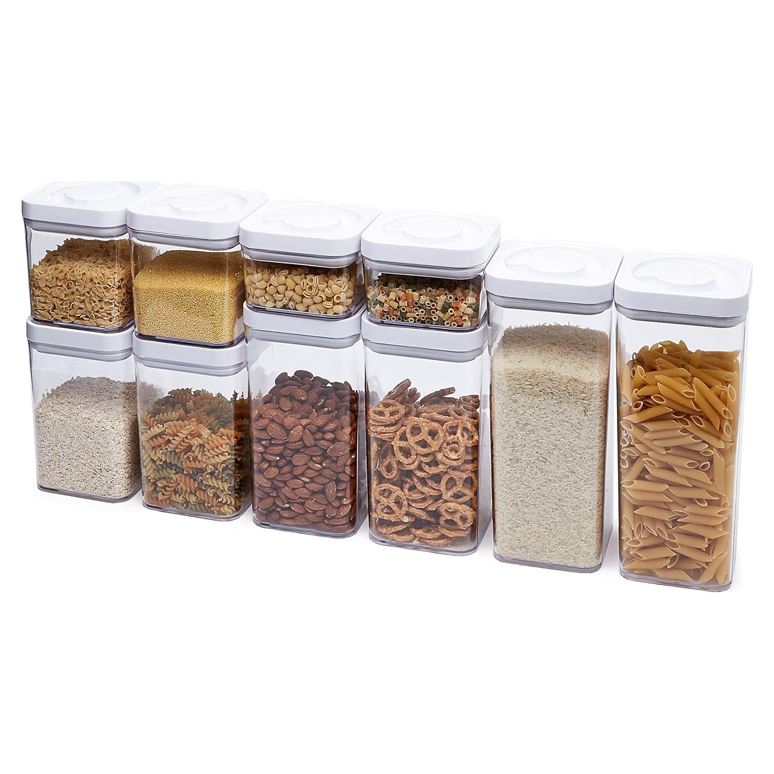 Contenedores de Almacenamiento Amazon Basics 10 Piezas Herméticos