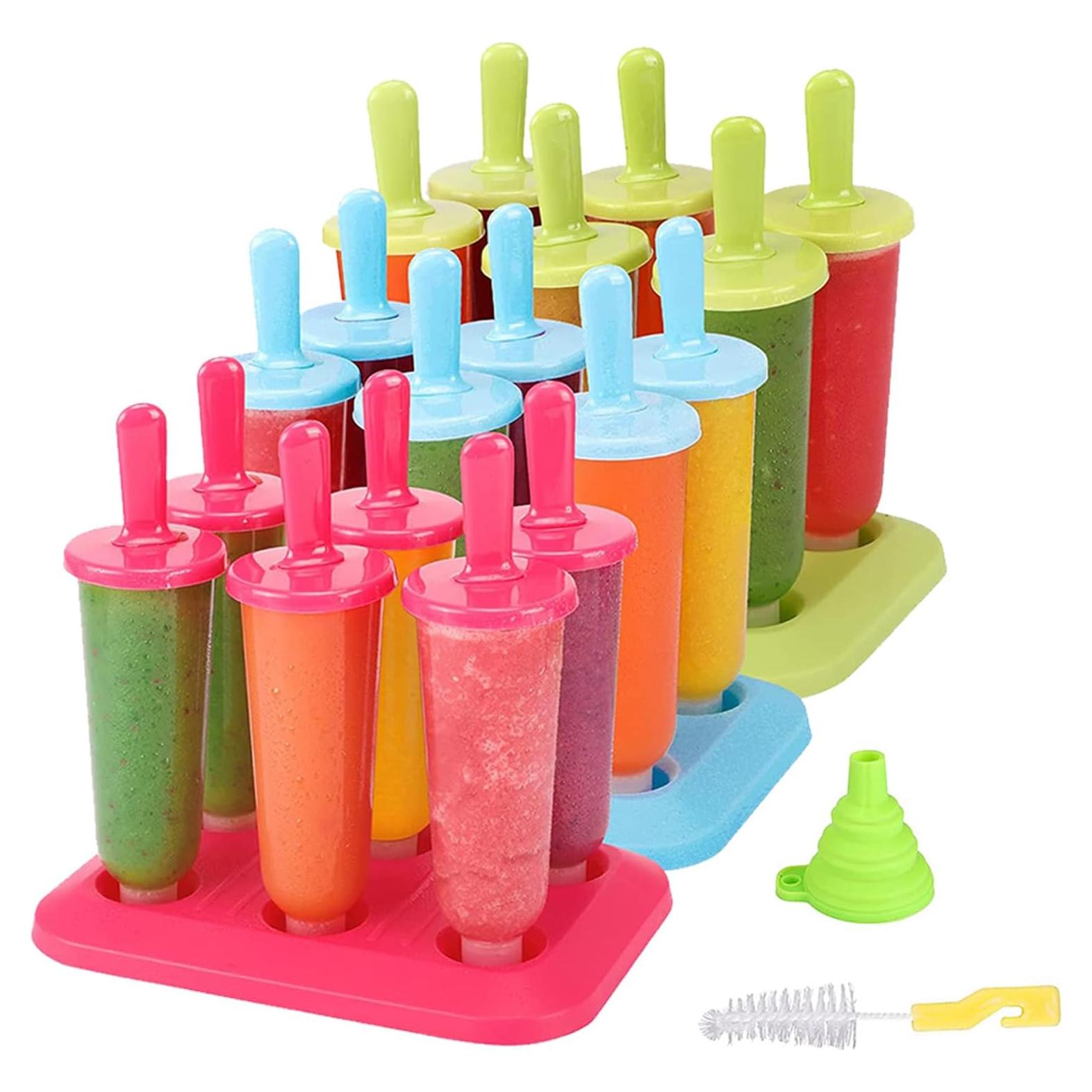 Moldes para Paletas BAKHUK 3 Juegos Reutilizables con Embudo