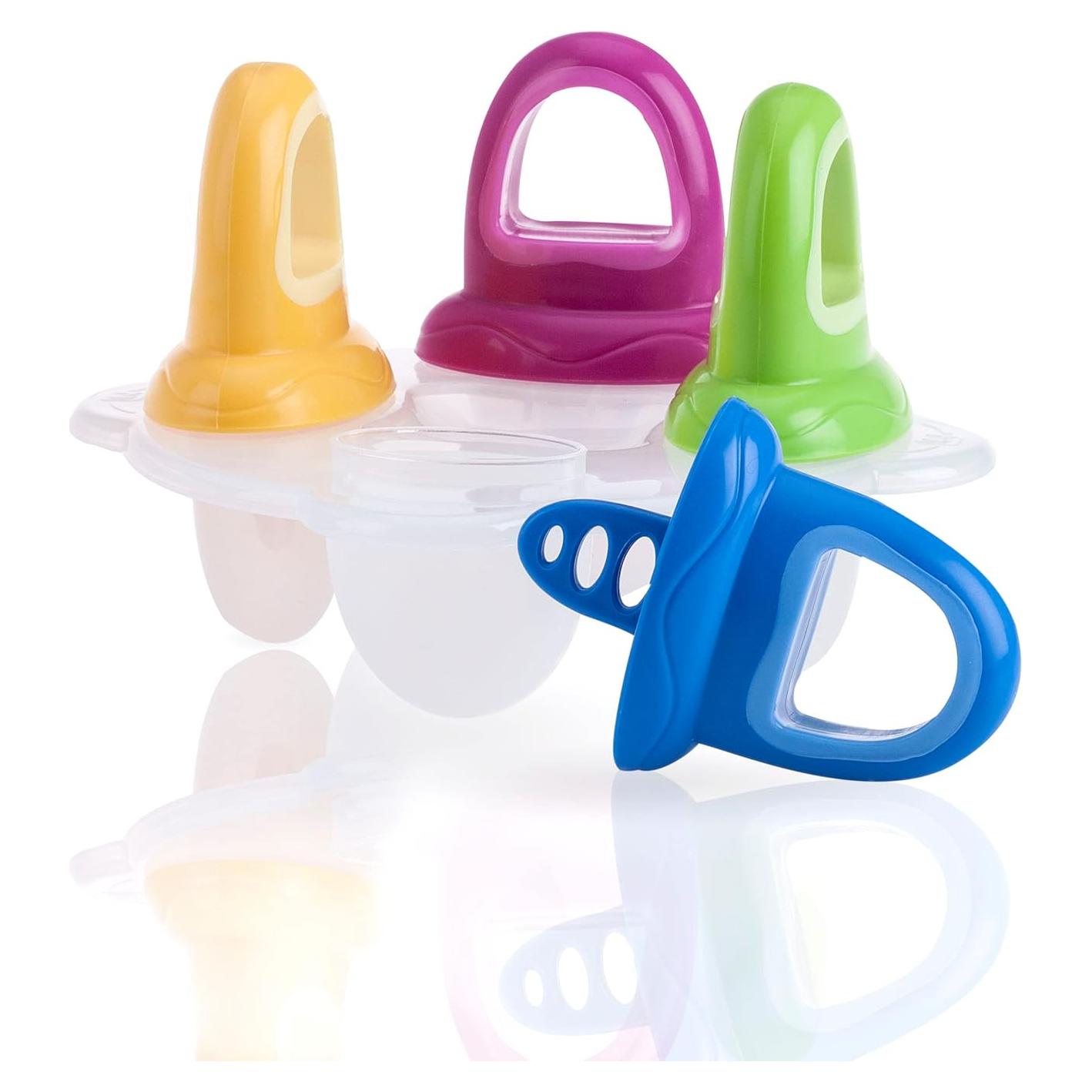 Moldes de Paletas Nuby 1 Paquete 4 Mangos Multicolor