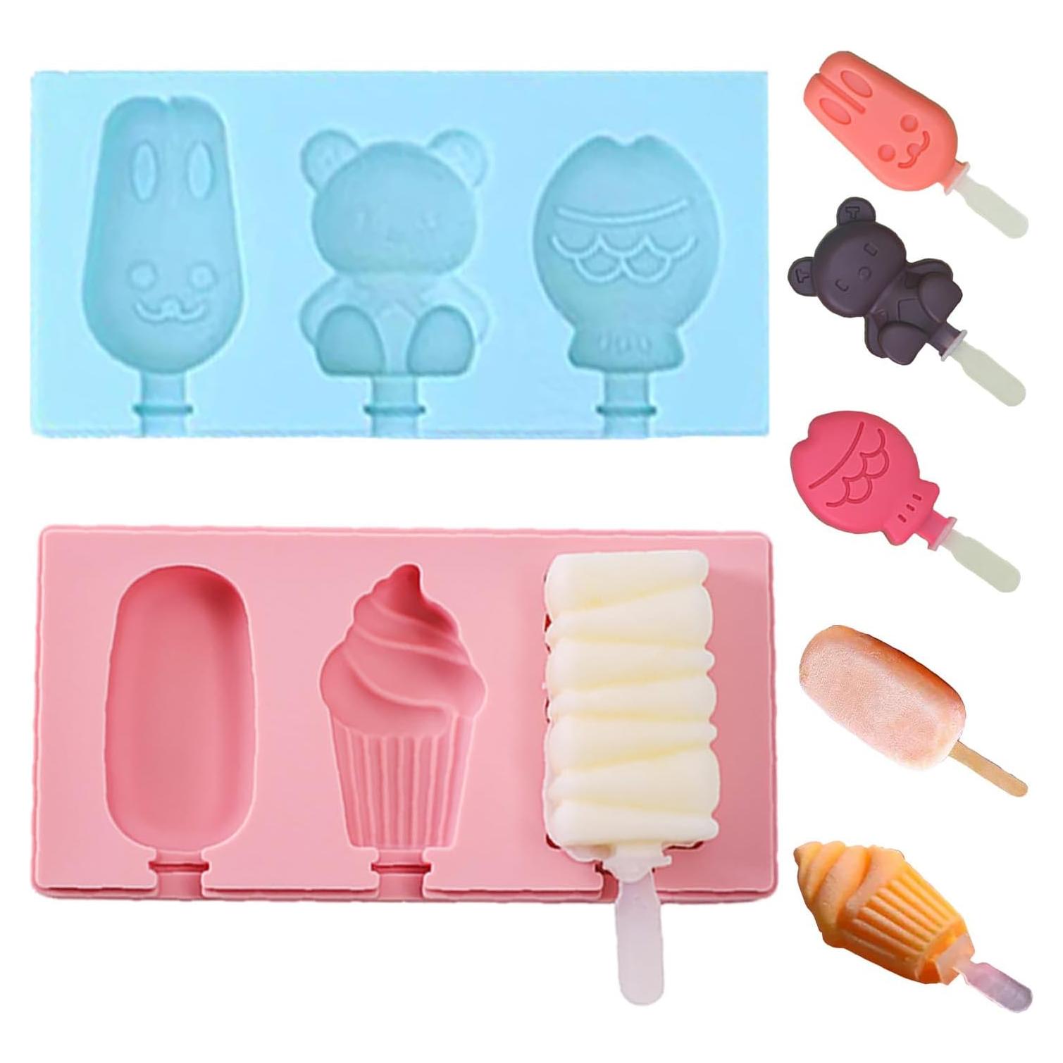 Molde de Paleta de Silicona Genérico 2 Piezas 88.72 ml