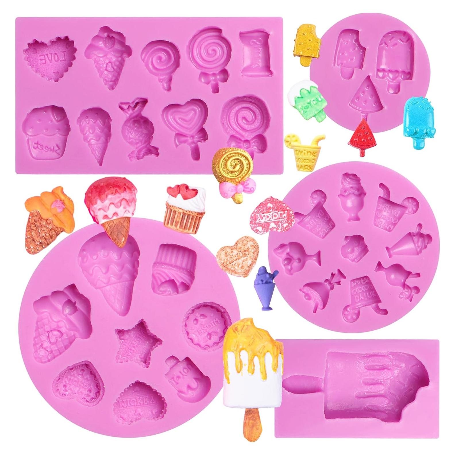 Moldes de Silicona para Helado Acvcatto - 5 Piezas