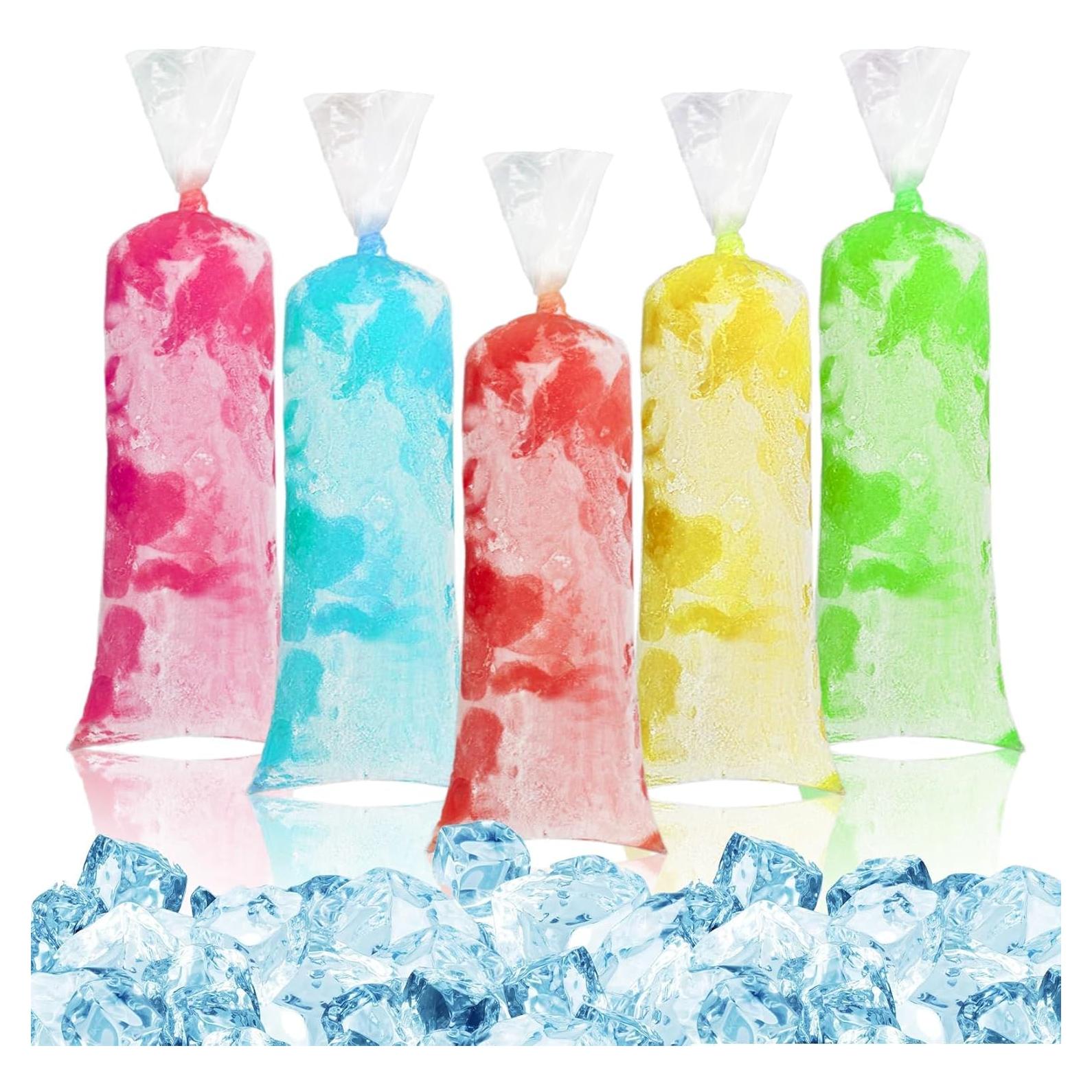 100 Bolsas de Plástico para Helados MAQIHAN 30x10 cm