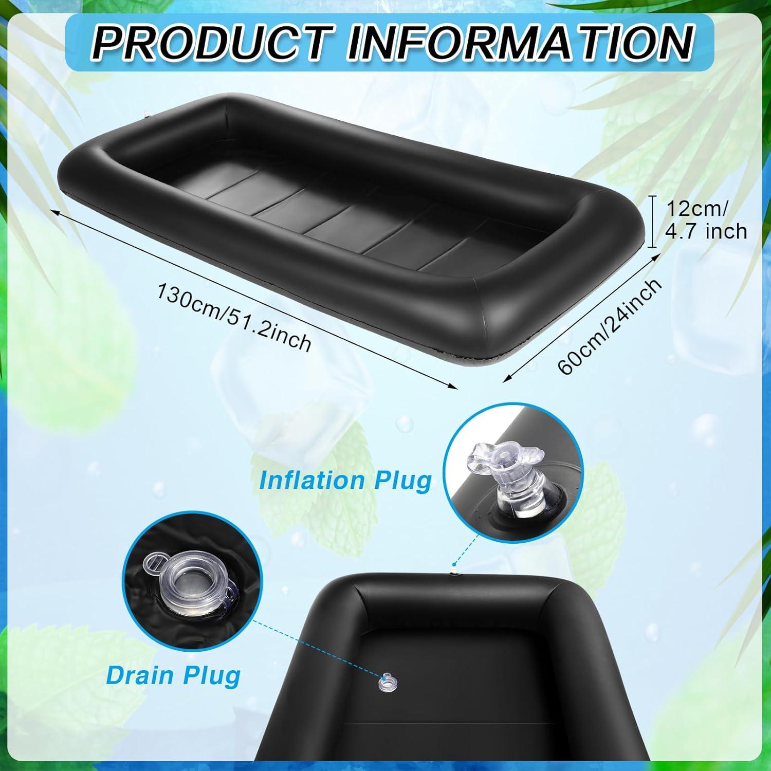 Barra de Servicio Inflable Leitee 132 x 61 x 13 cm Negro